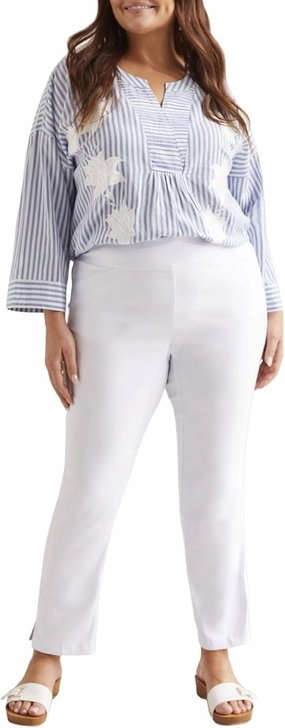 Tribal Women's Performance Stretch Pull on Slimming Ankle Pants