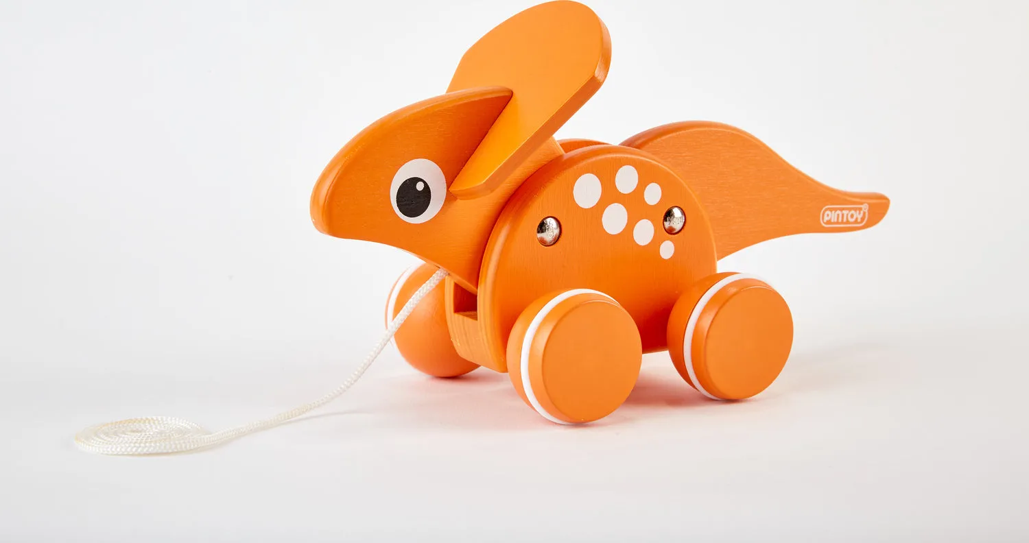 Triceratops Pull-Toy