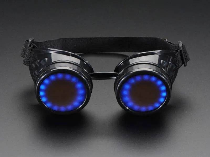 Trinket Powered Neopixel Goggle Kit (ID: 2221)