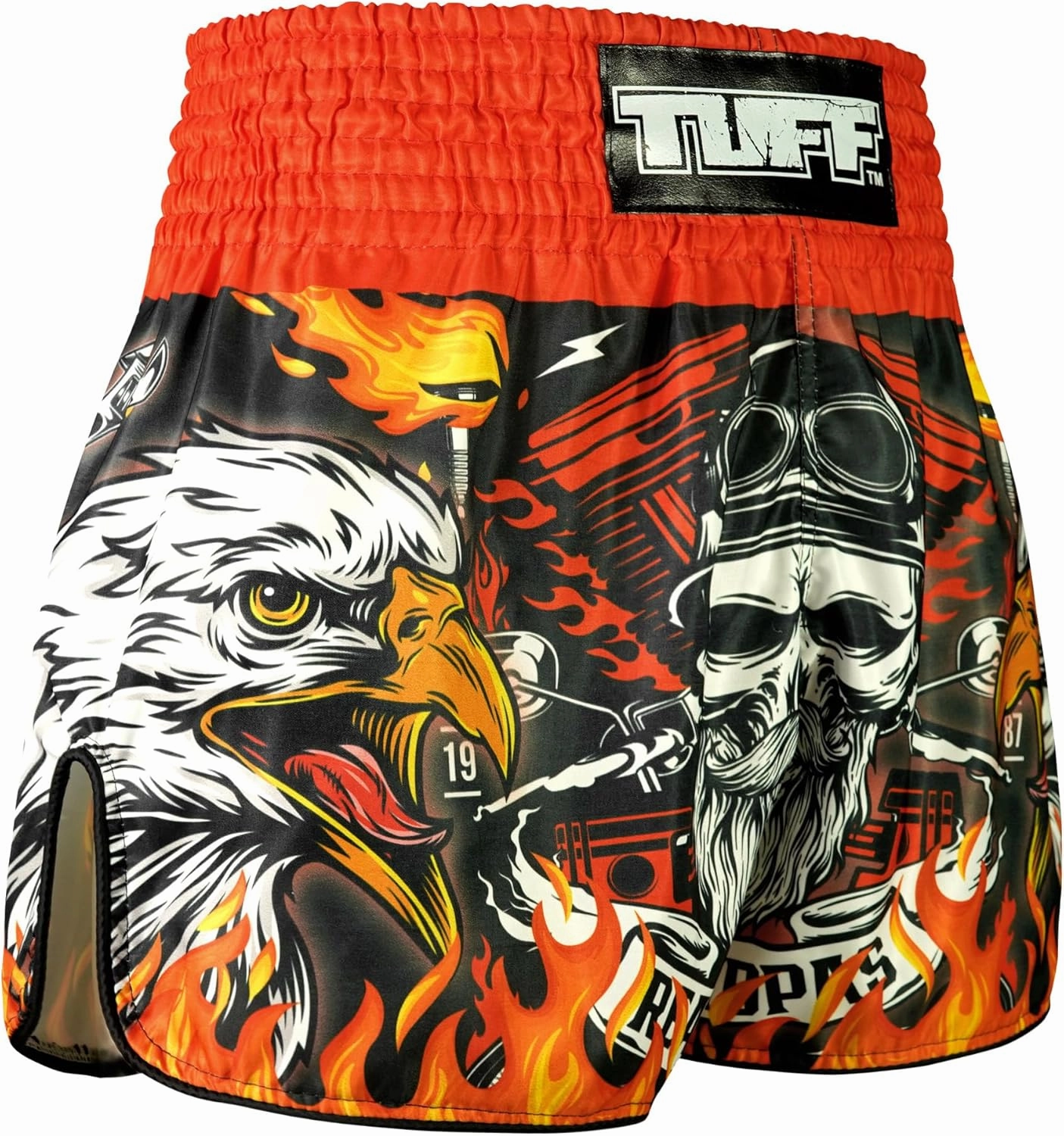 Tuff Sport Muay Thai Boxing Shorts, Retro Styles, Classic Slim Cut, MMA, Kickboxing, Workout Set