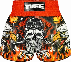 Tuff Sport Muay Thai Boxing Shorts, Retro Styles, Classic Slim Cut, MMA, Kickboxing, Workout Set