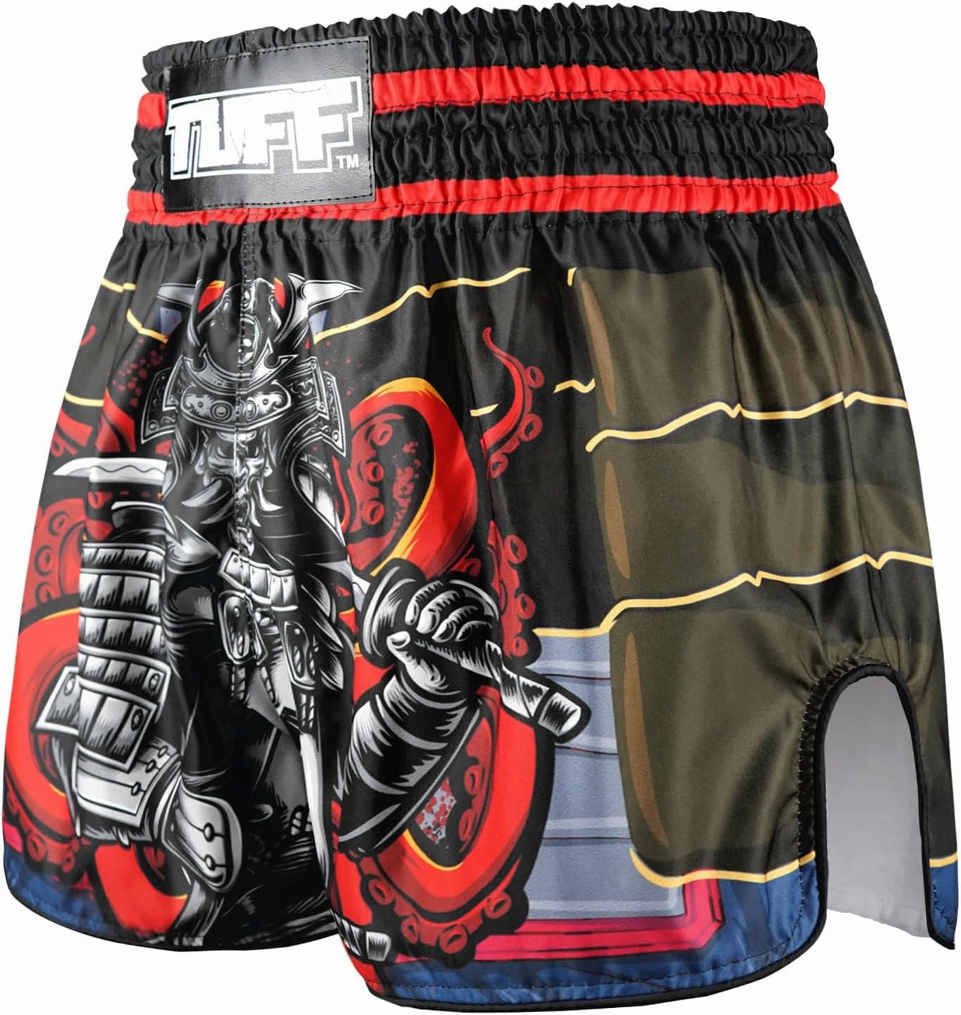 Tuff Sport Muay Thai Boxing Shorts Retro Styles Classic Slim Cut MMA Kickboxing Workout Set Clothing Training