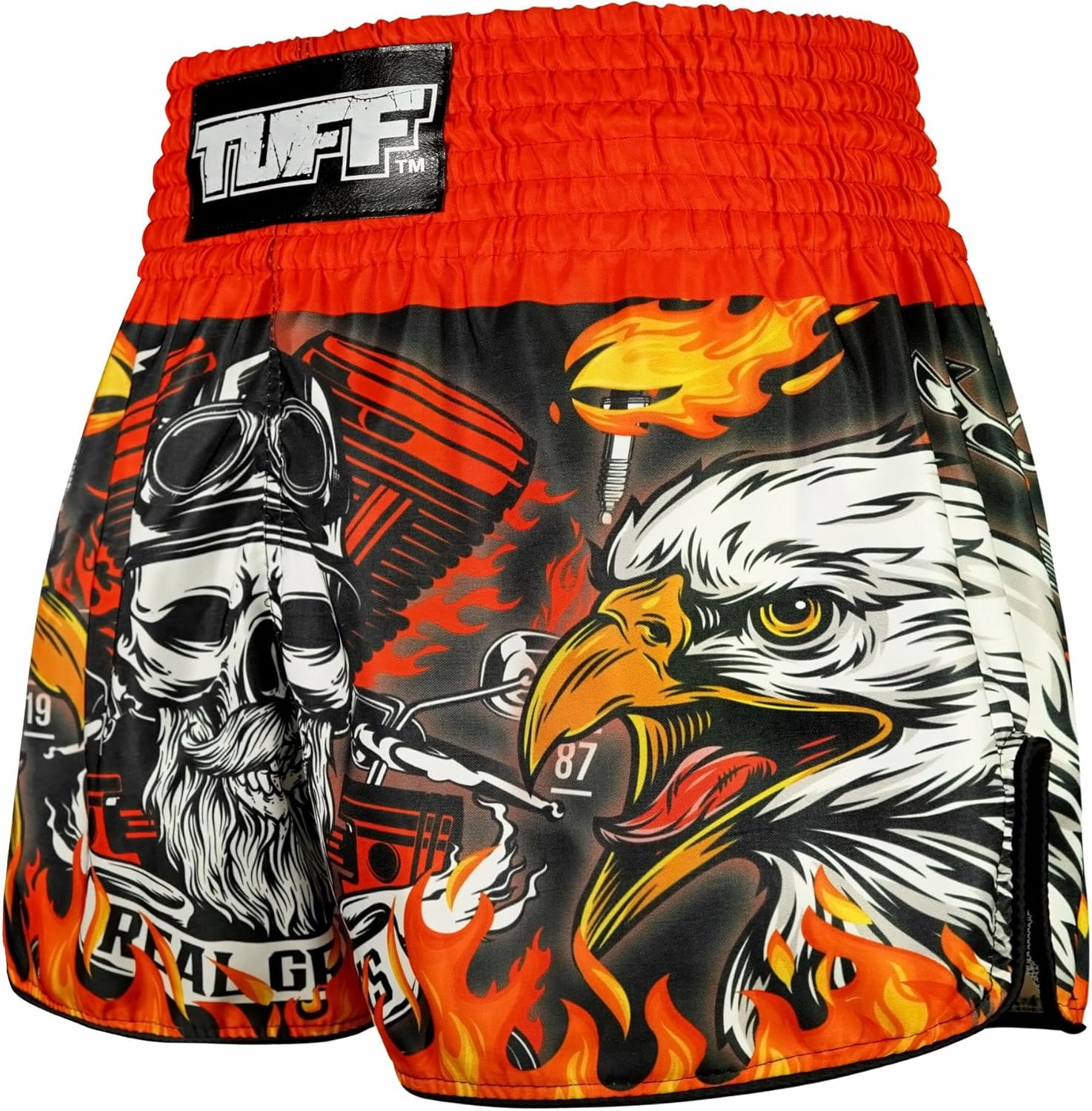 Tuff Sport Muay Thai Boxing Shorts, Retro Styles, Classic Slim Cut, MMA, Kickboxing, Workout Set