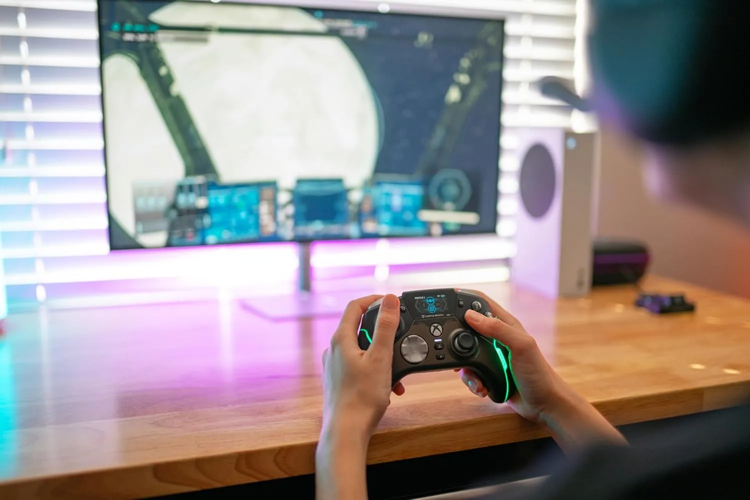 Turtle Beach Stealth Ultra High-Performance Wireless Gaming Controller Licensed for Xbox Series X|S, Xbox One, Windows PC & Android – LED Dashboard, Charge Dock, RGB Lighting, 30-Hr Battery, Bluetooth, Black