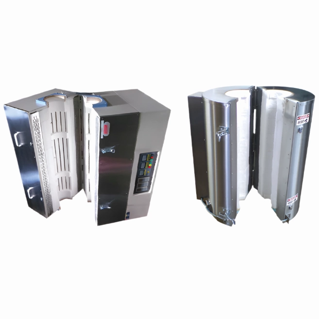 Two-zone vertical split tube furnaces,  1400C