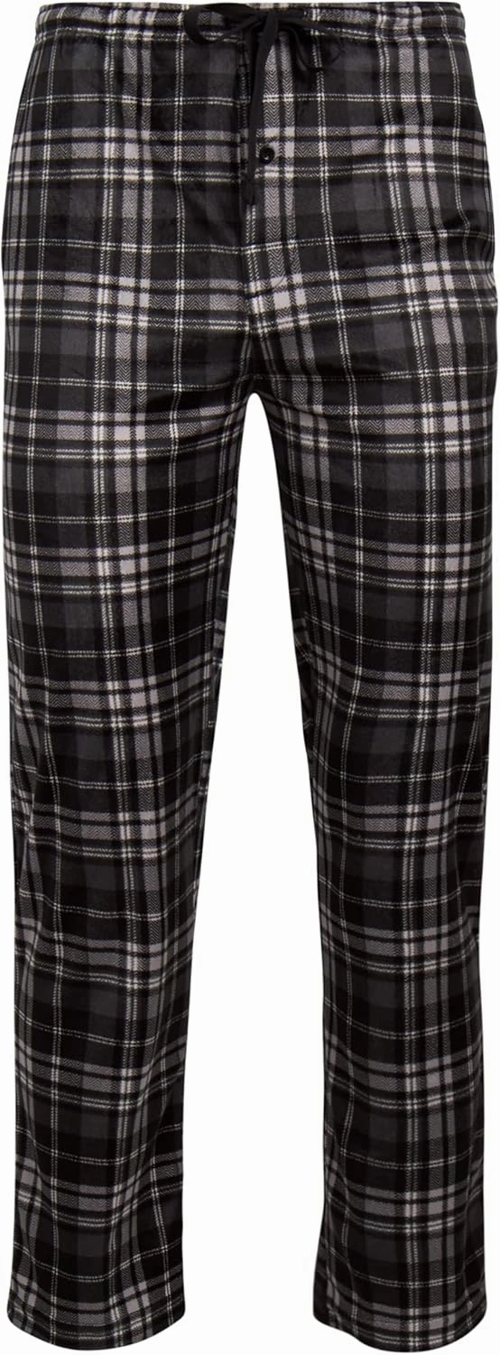 U.S. Polo Assn. Men's Pajama Set - 2 Piece Long Sleeve T-Shirt and Fleece Lounge Pants, Gift Box