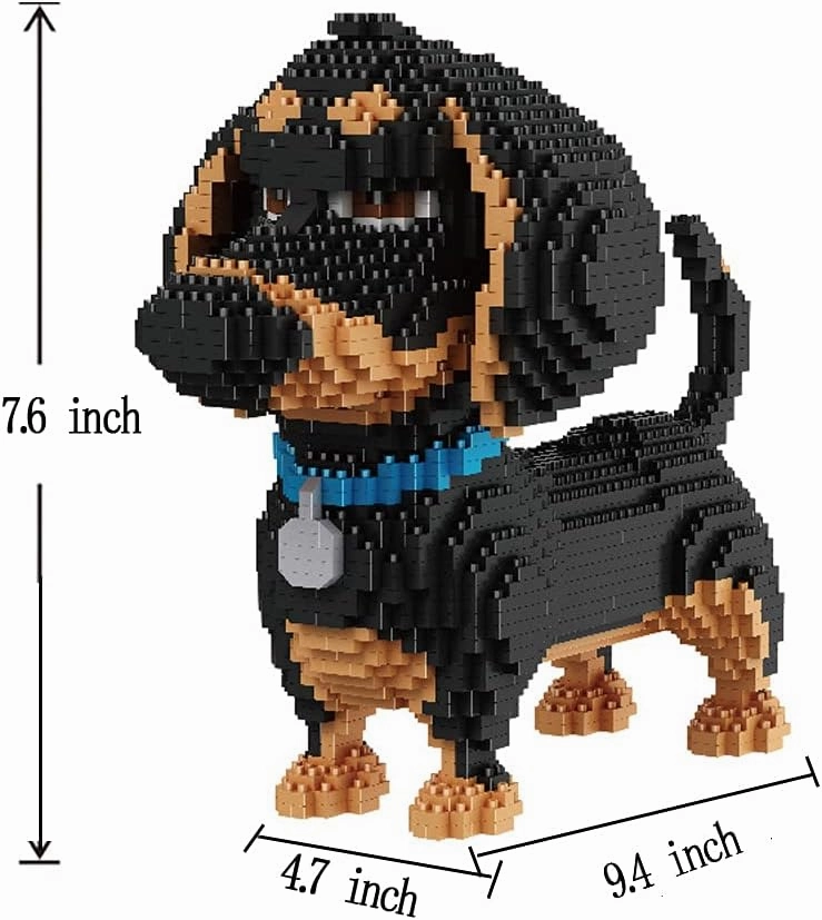Ulanlan Adult Building Sets, Micro Brick Building Block Dog Model to Build for Women, Girl Friend or Dog Lover, 2100 Pieces