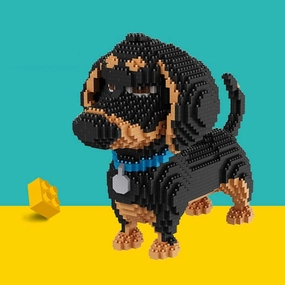 Ulanlan Adult Building Sets, Micro Brick Building Block Dog Model to Build for Women, Girl Friend or Dog Lover, 2100 Pieces