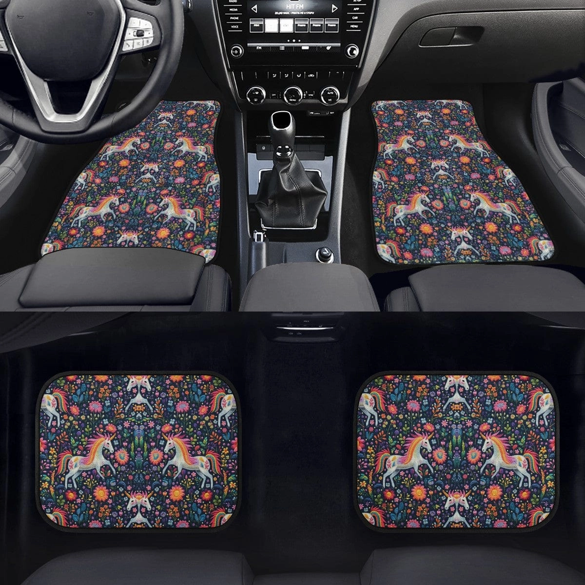 Unicorns Battle Car Floor Mats