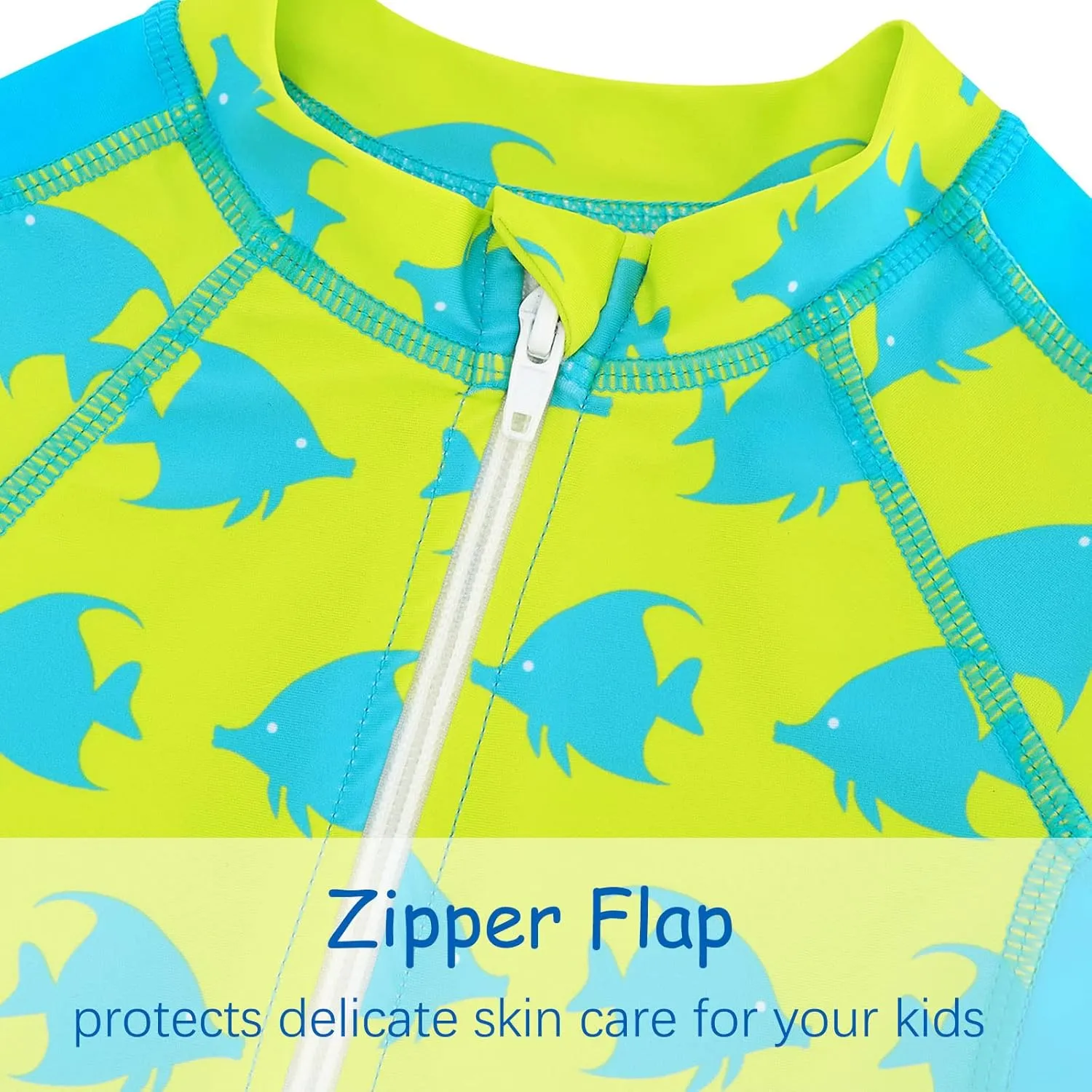 UNIFACO Baby Boy Swimsuit UPF 50  Sun Protection One Piece Zip Bathing Suit with Sun Hat Infant Sunsuit Swimwear
