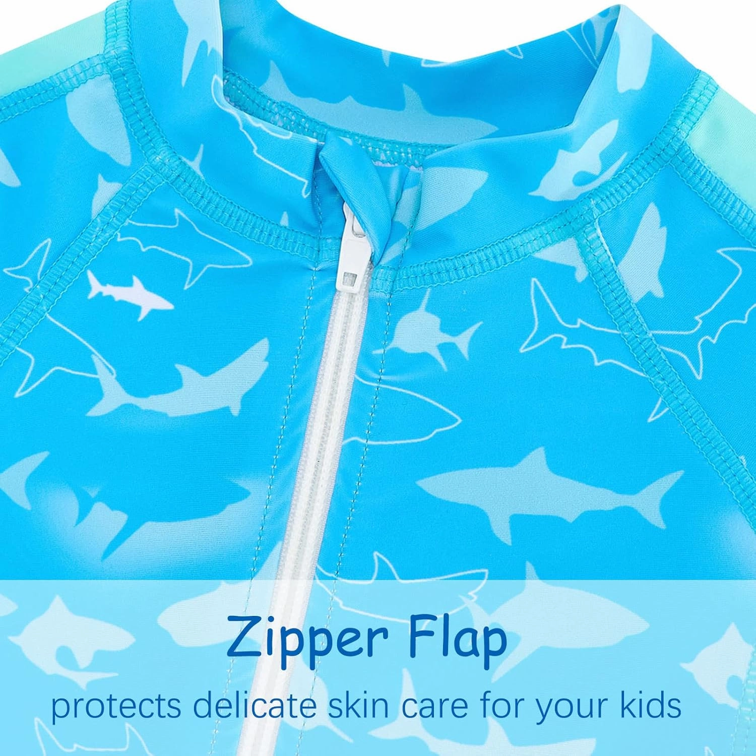 UNIFACO Baby Boy Swimsuit UPF 50  Sun Protection One Piece Zip Bathing Suit with Sun Hat Infant Sunsuit Swimwear