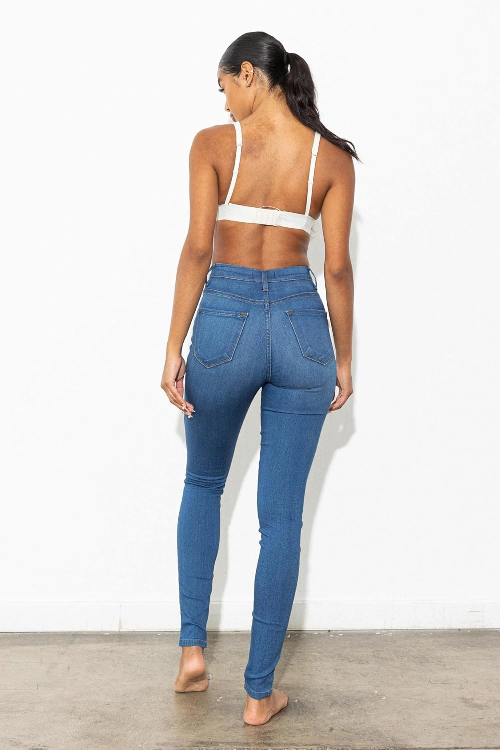 Vibrant Women’s Denim Skinny Jeans – Super Stretch High Waisted Classic Casual Slim Fit Pants
