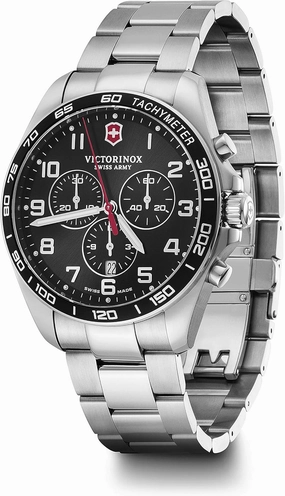 Victorinox FIELDFORCE Classic Chrono, Black (SS Bracelet), Bracelet Type