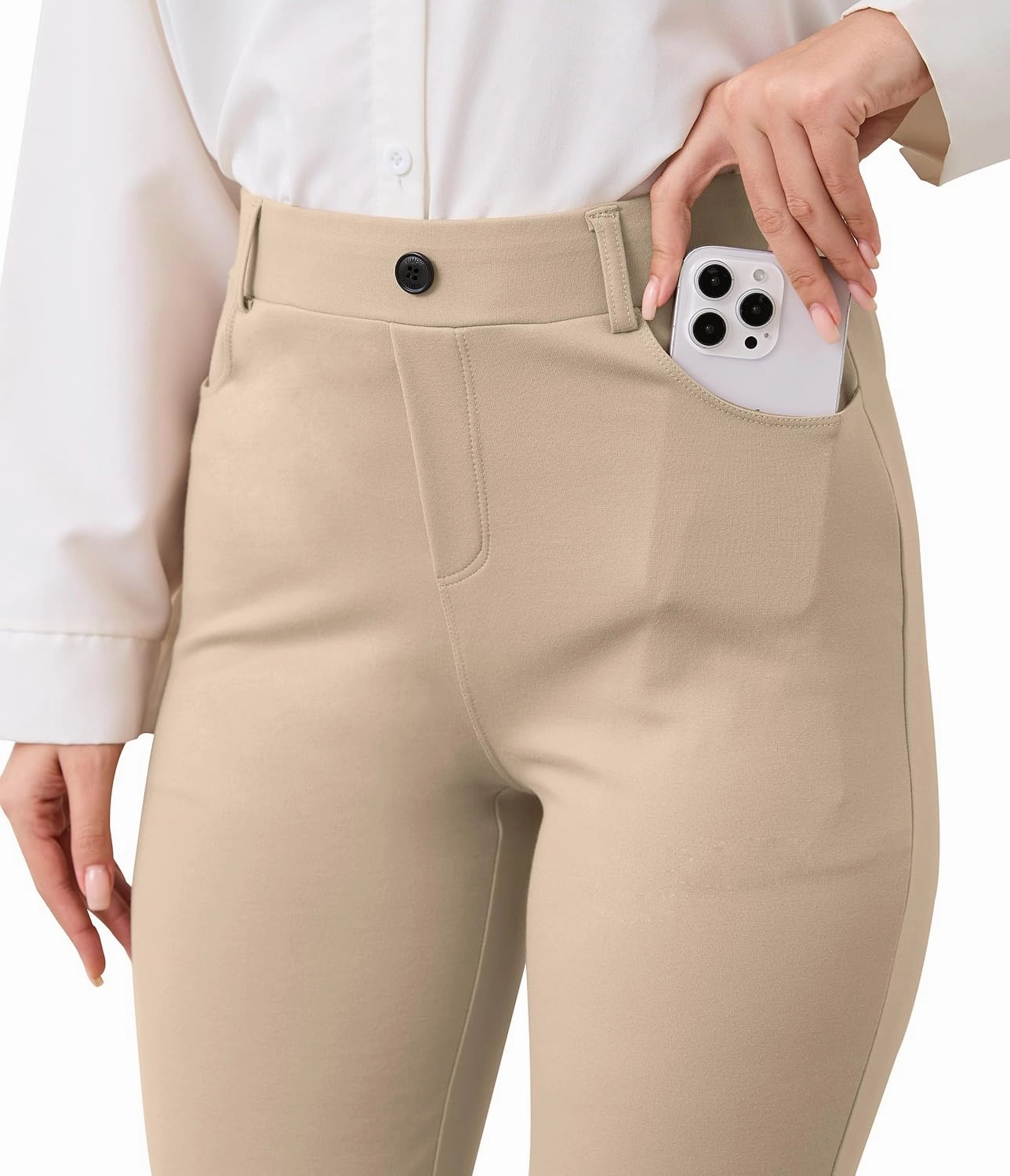 VIMPEP 2024 Fall Women’s Classic Yoga Dress Pants High Rise Straight Soft Feeling Pull On Work Yoga Pants for Casual 2202