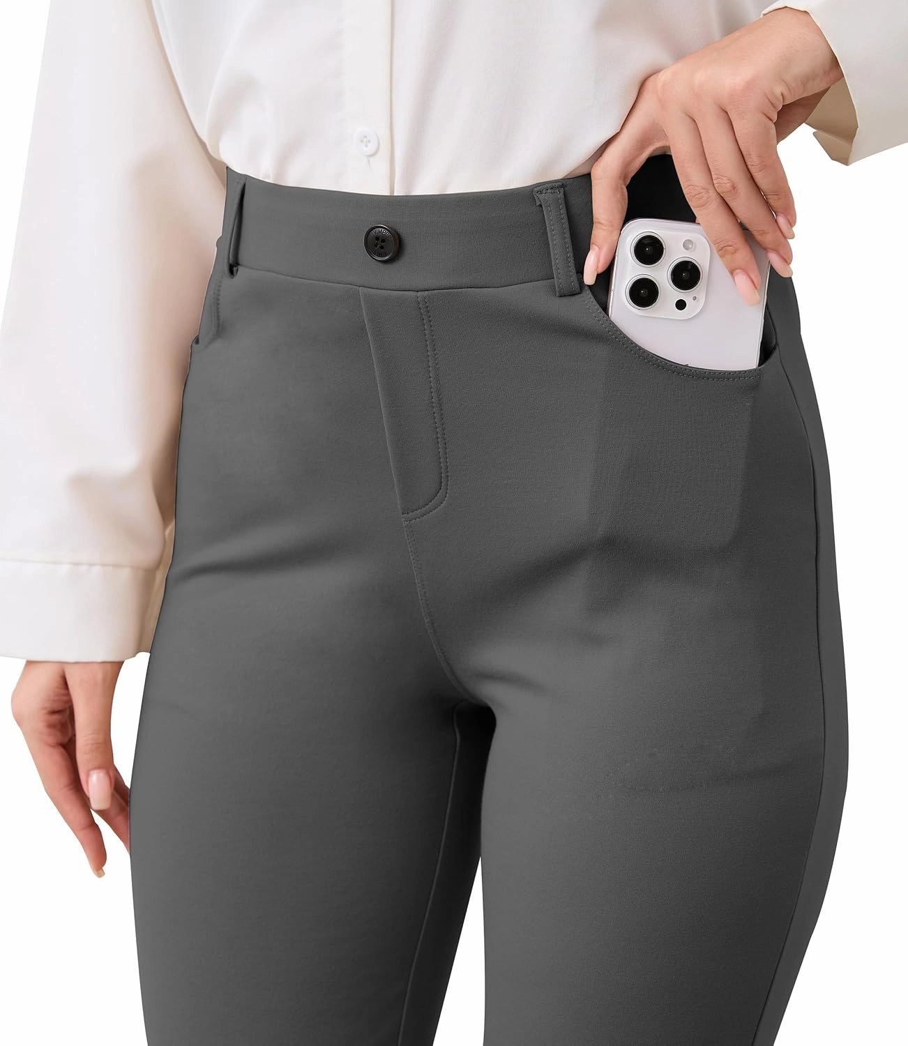 VIMPEP 2024 Fall Women’s Classic Yoga Dress Pants High Rise Straight Soft Feeling Pull On Work Yoga Pants for Casual 2202