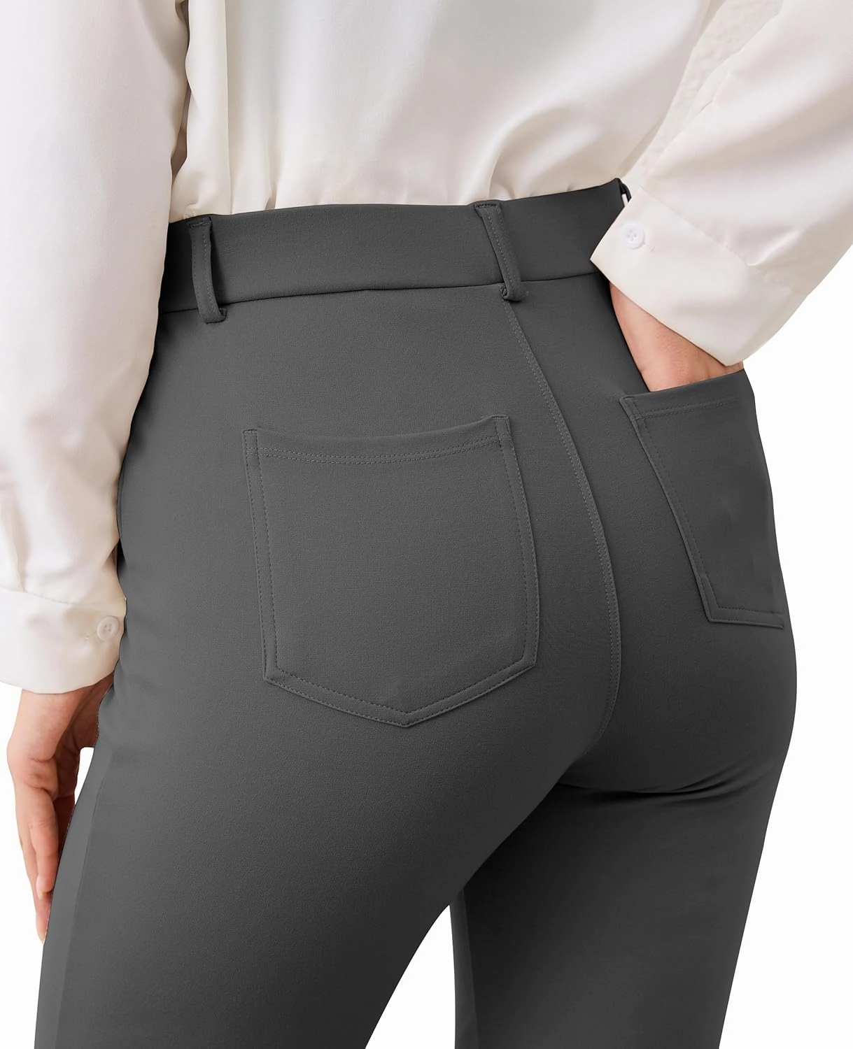 VIMPEP 2024 Fall Women’s Classic Yoga Dress Pants High Rise Straight Soft Feeling Pull On Work Yoga Pants for Casual 2202