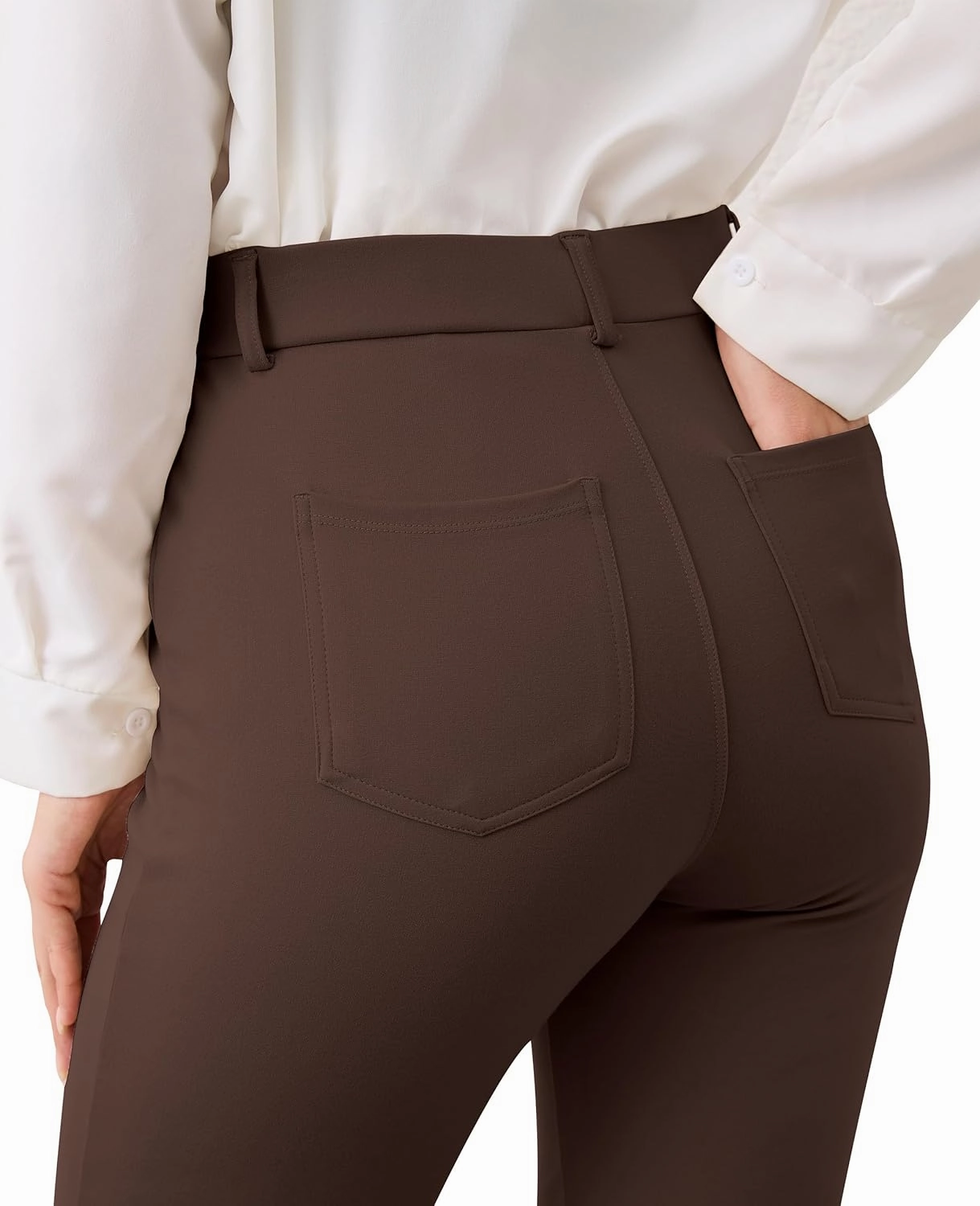 VIMPEP 2024 Fall Women’s Classic Yoga Dress Pants High Rise Straight Soft Feeling Pull On Work Yoga Pants for Casual 2202