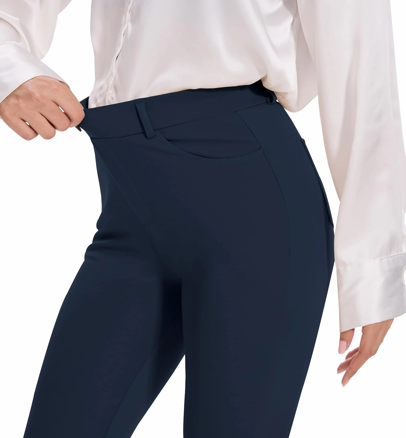 VIMPEP 2024 Fall Women’s Classic Yoga Dress Pants High Rise Straight Soft Feeling Pull On Work Yoga Pants for Casual 2202