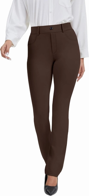 VIMPEP 2024 Fall Women’s Classic Yoga Dress Pants High Rise Straight Soft Feeling Pull On Work Yoga Pants for Casual 2202