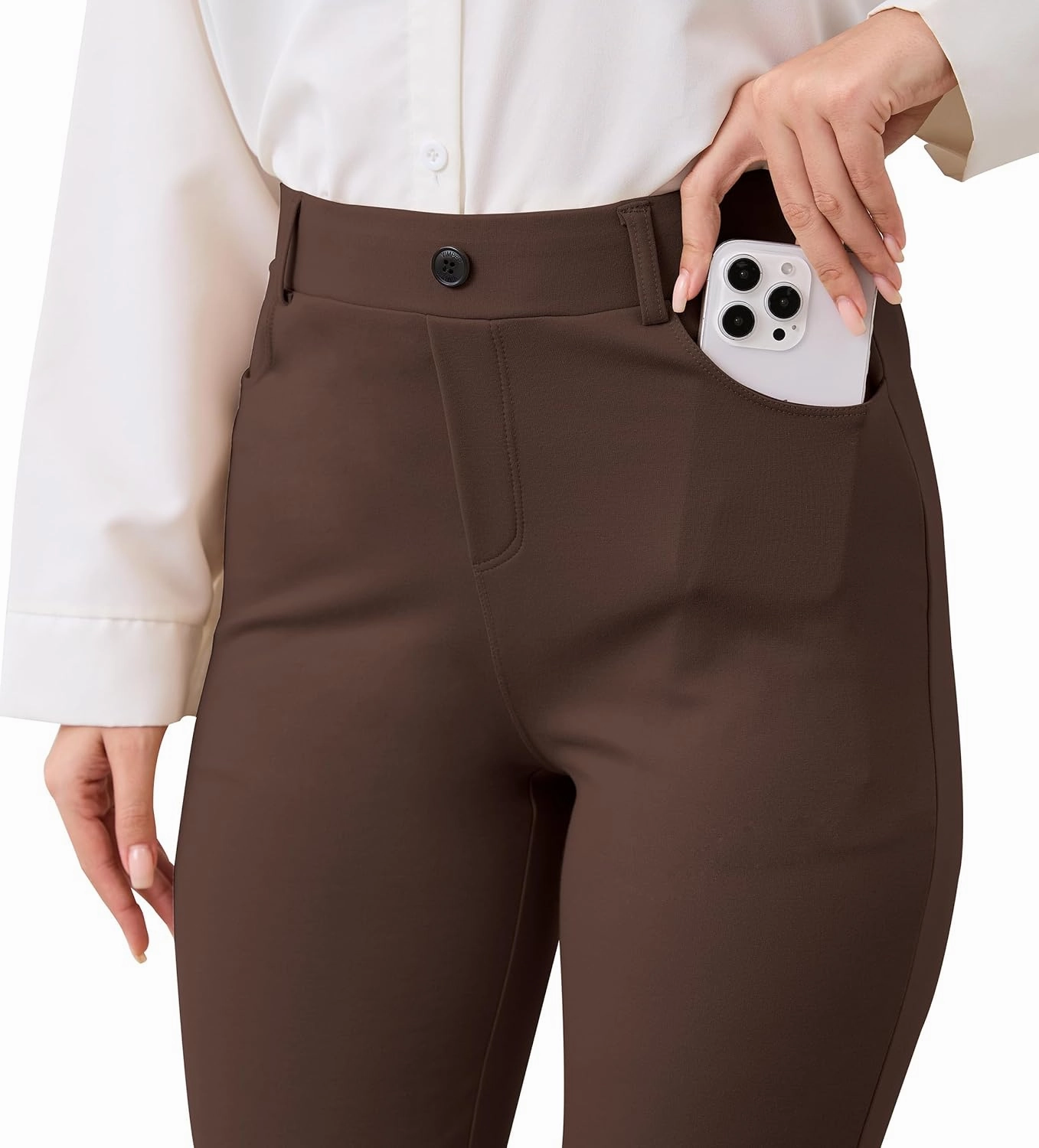 VIMPEP 2024 Fall Women’s Classic Yoga Dress Pants High Rise Straight Soft Feeling Pull On Work Yoga Pants for Casual 2202
