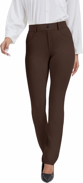 VIMPEP 2024 Fall Women’s Classic Yoga Dress Pants High Rise Straight Soft Feeling Pull On Work Yoga Pants for Casual 2202