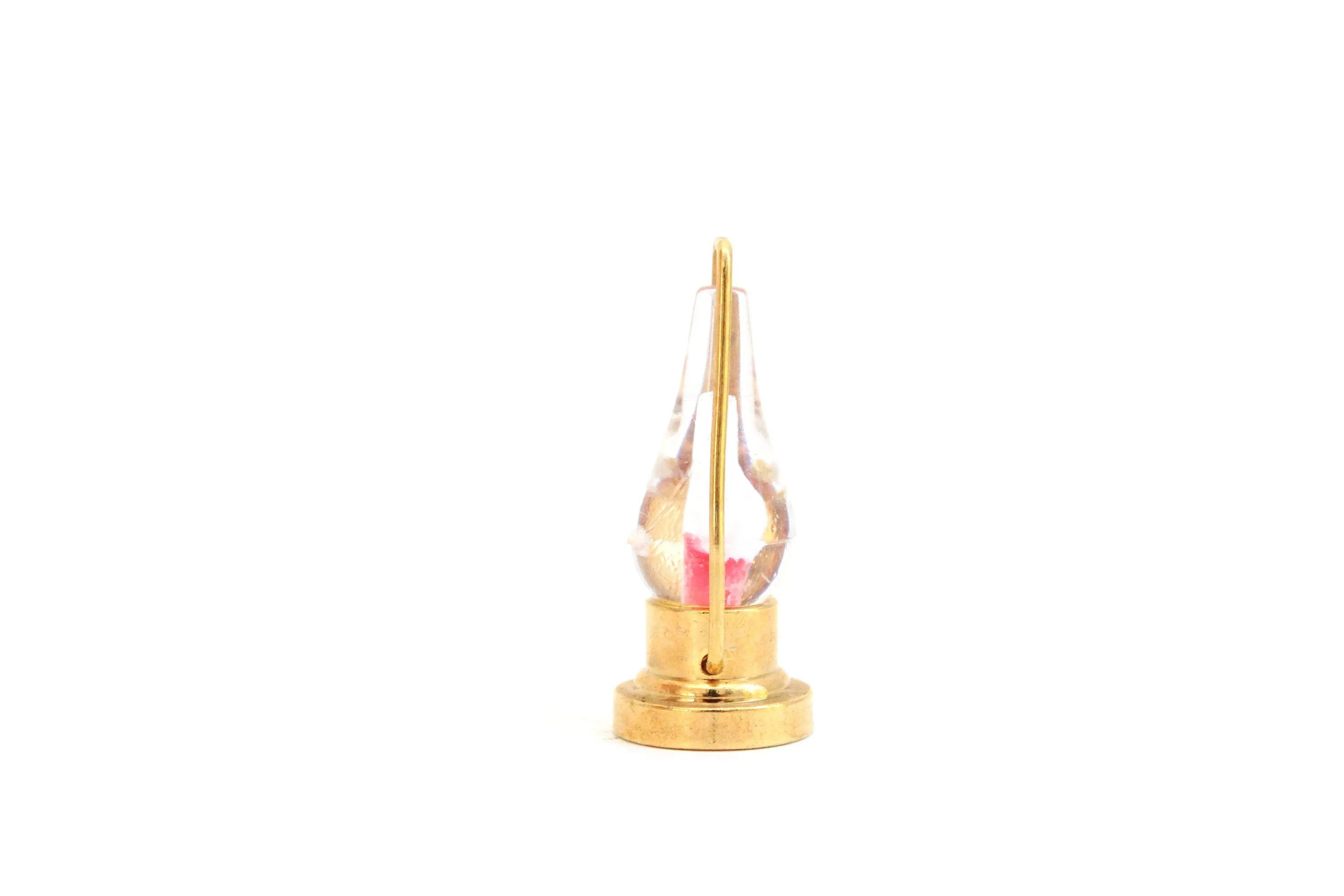 Vintage 1:12 Miniature Dollhouse Brass Lantern or Oil Lamp