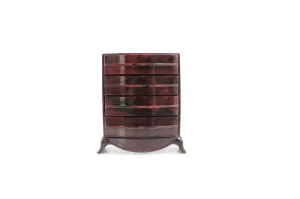 Vintage 1:12 Miniature Dollhouse Brown Plastic Dresser by Plasco