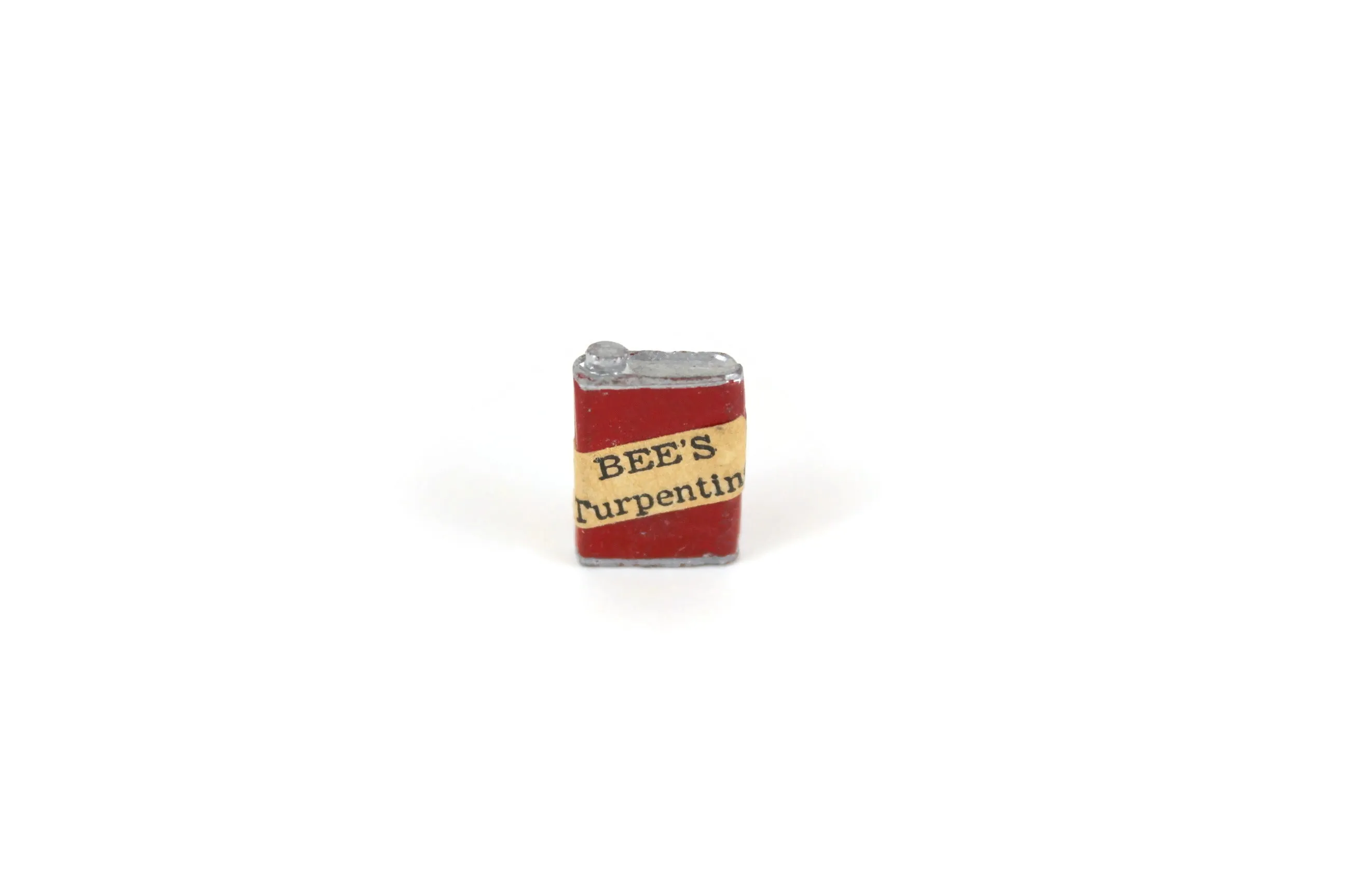 Vintage 1:12 Miniature Dollhouse Can of Turpentine