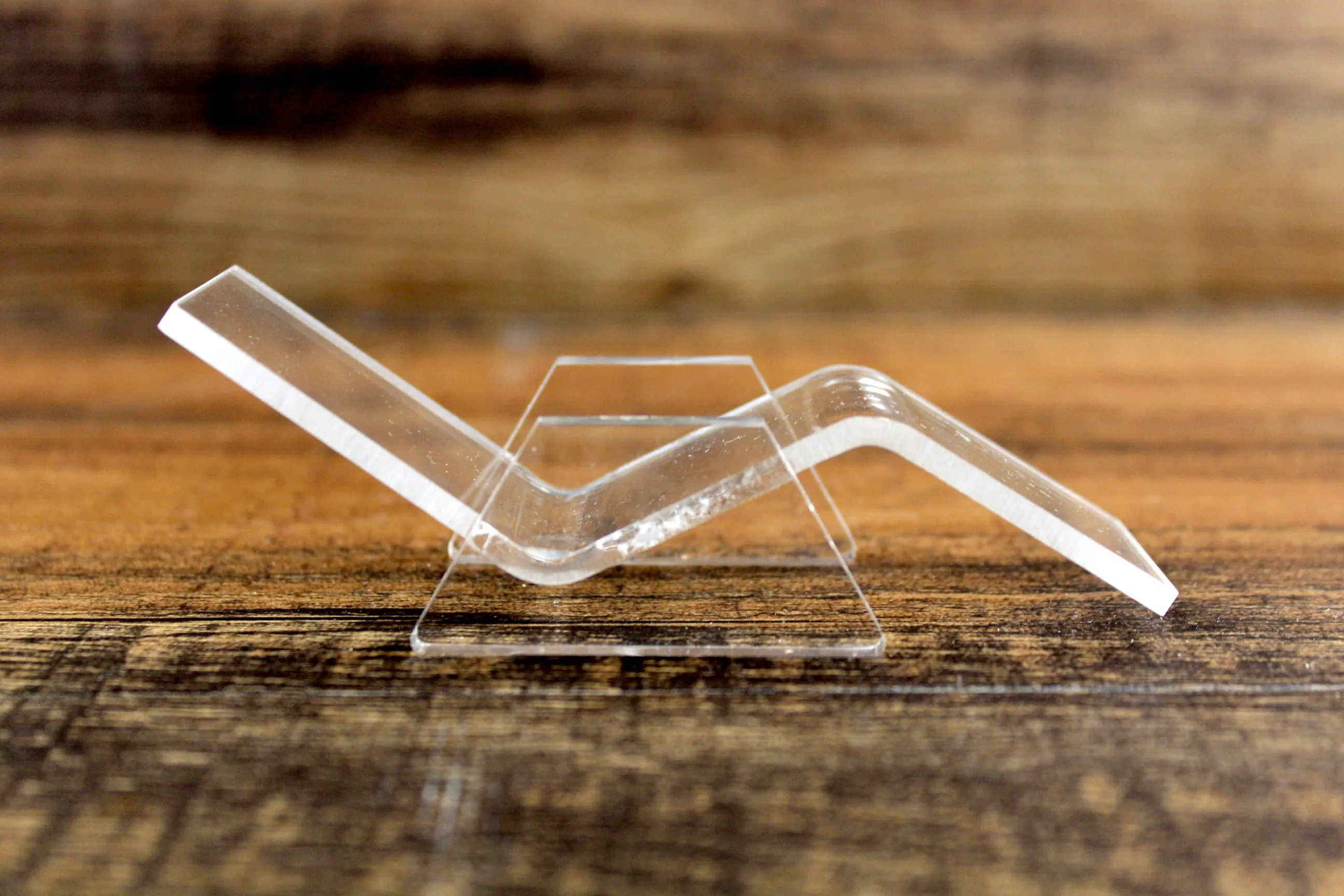 Vintage 1:12 Miniature Dollhouse Clear Acrylic Poolside Lounge Chair with Blue Striped Towel
