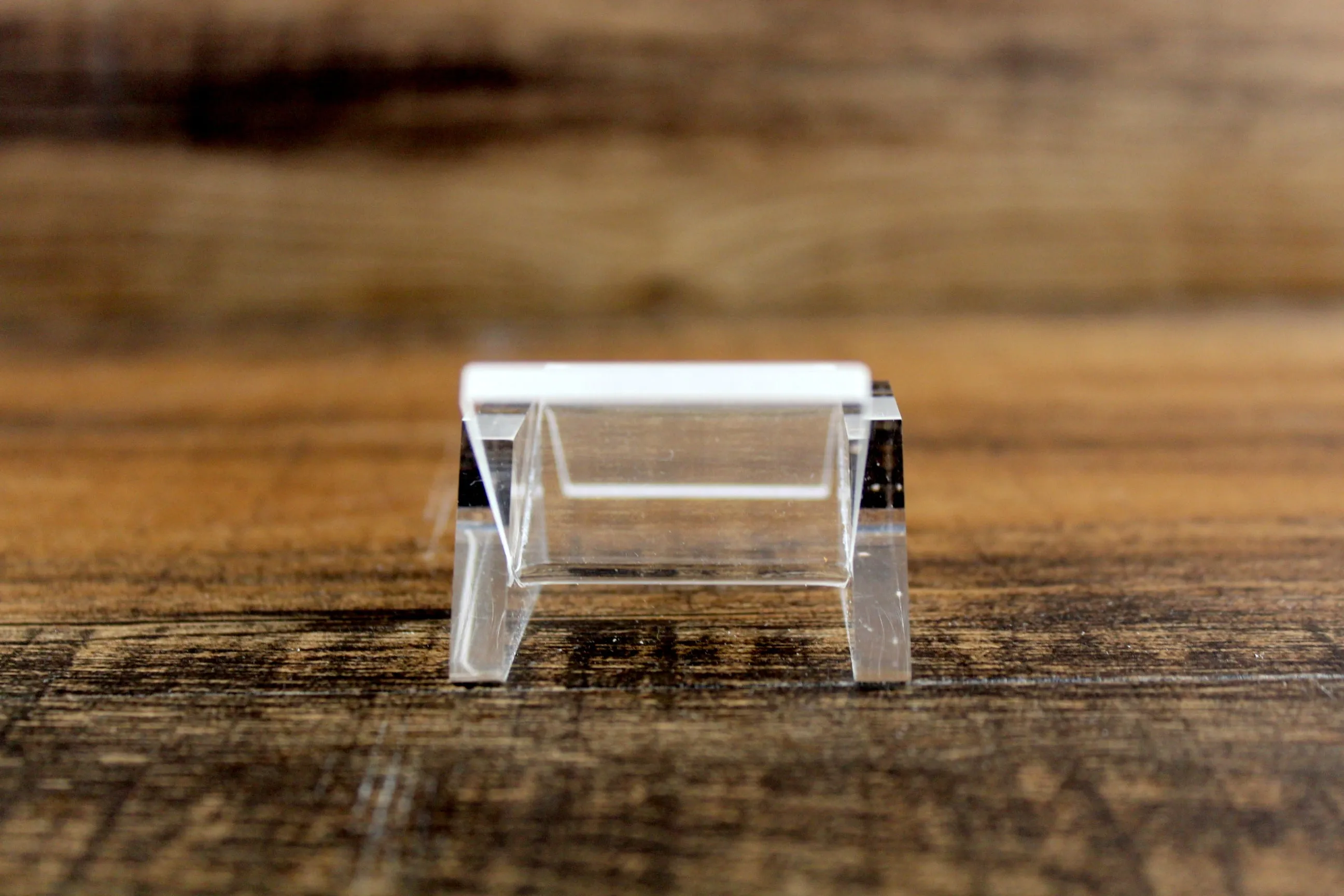 Vintage 1:12 Miniature Dollhouse Clear Acrylic Poolside Lounge Chair with Blue Striped Towel