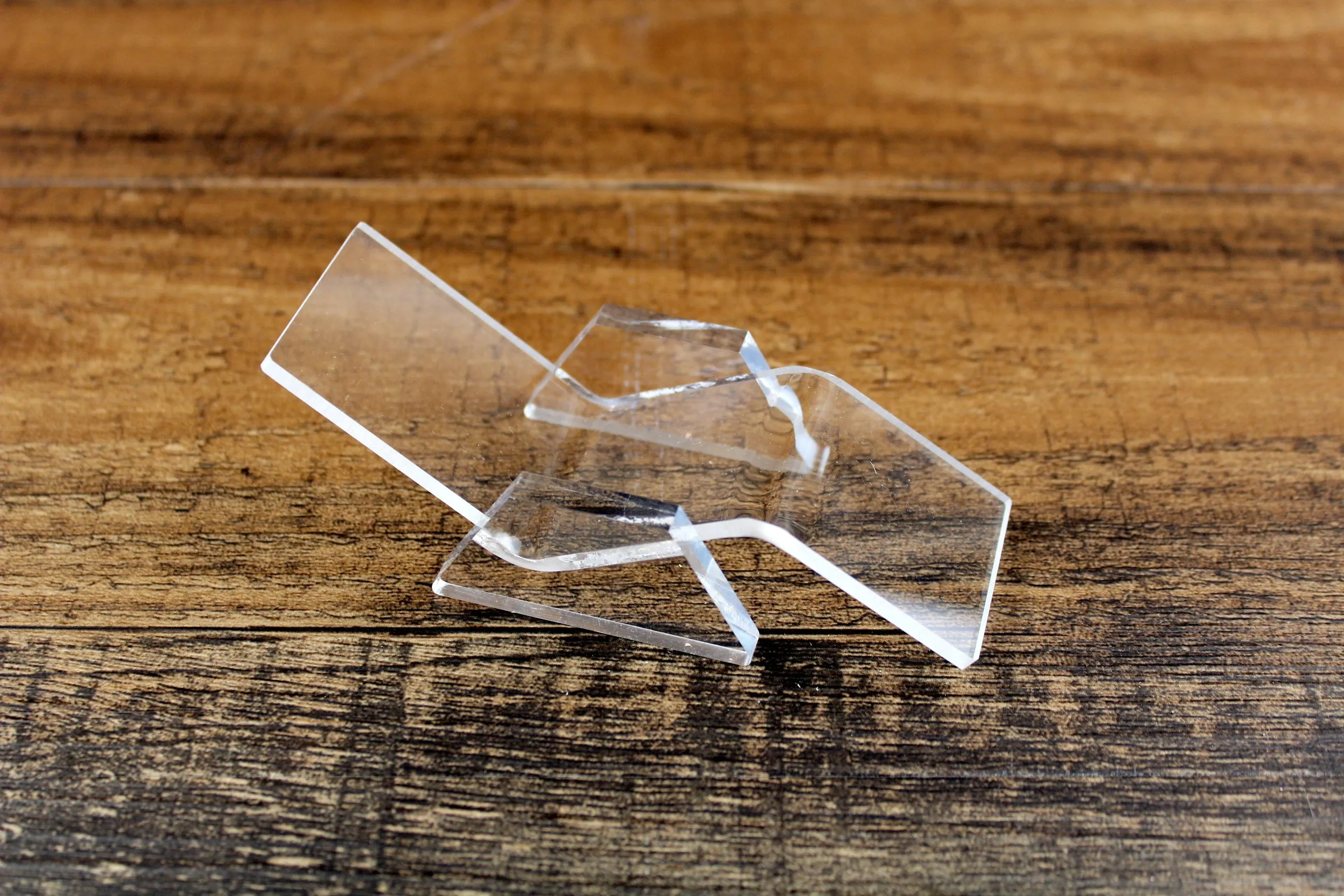 Vintage 1:12 Miniature Dollhouse Clear Acrylic Poolside Lounge Chair with Blue Striped Towel