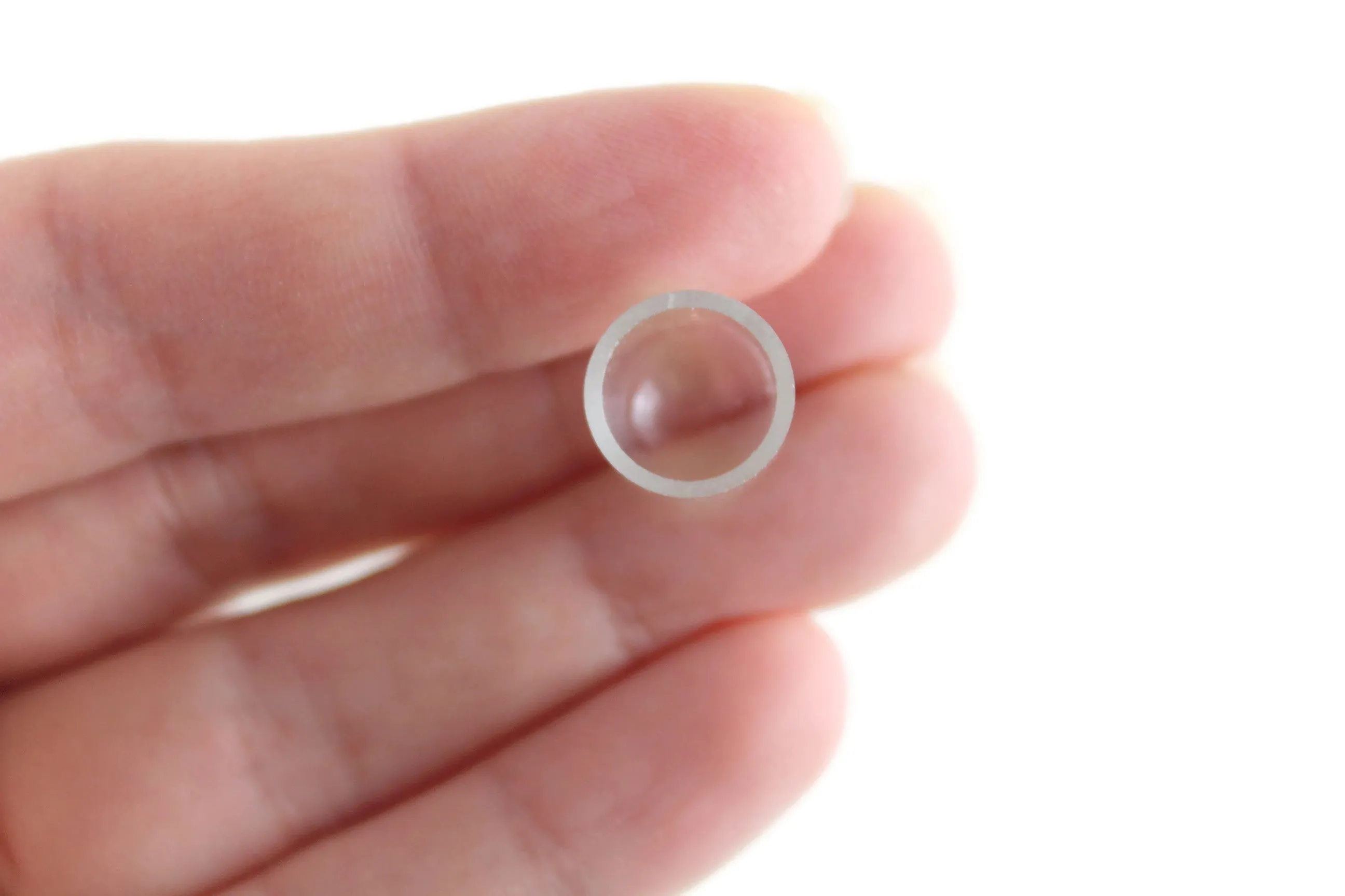 Vintage 1:12 Miniature Dollhouse Clear Glass Cloche Dome