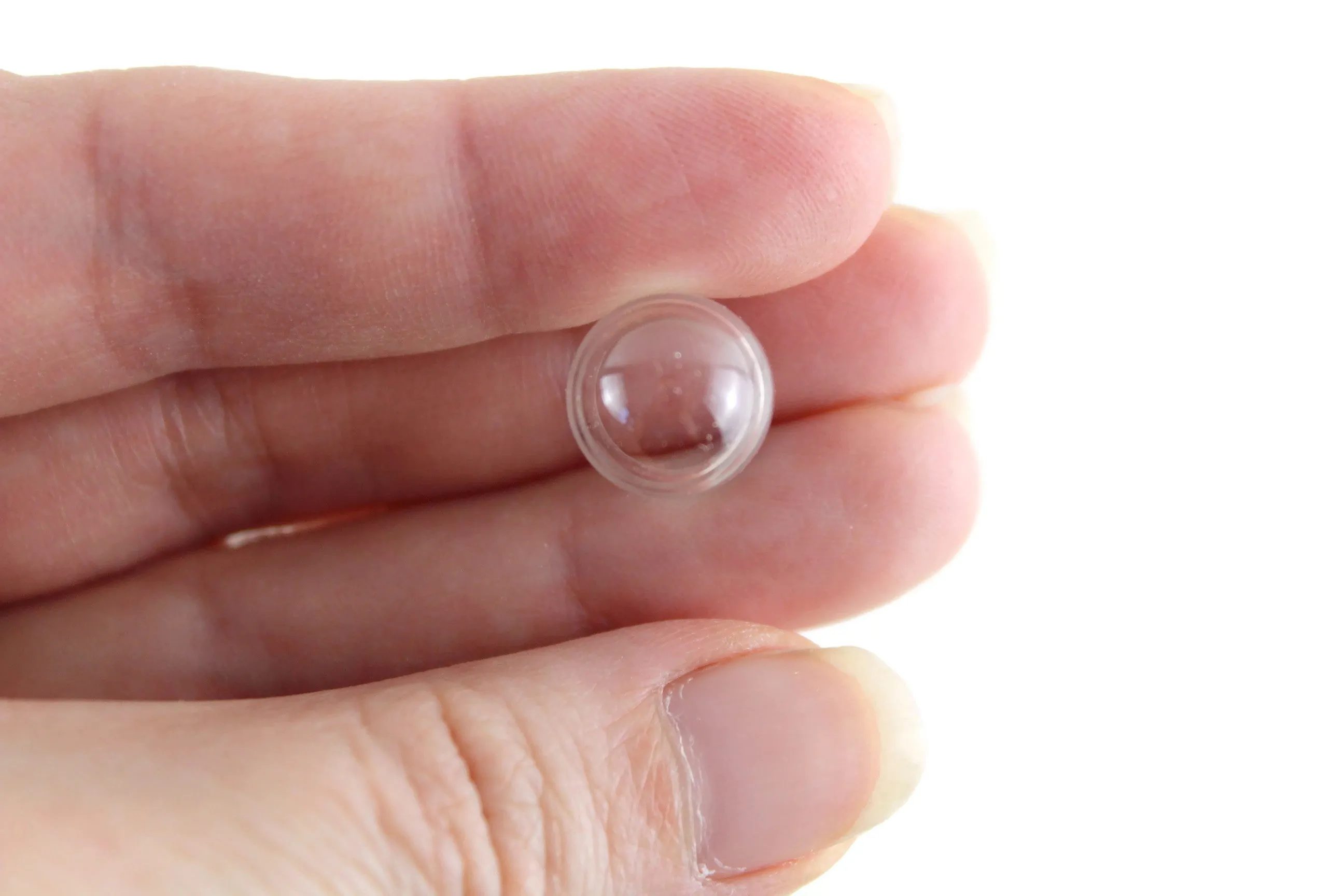 Vintage 1:12 Miniature Dollhouse Clear Glass Cloche Dome