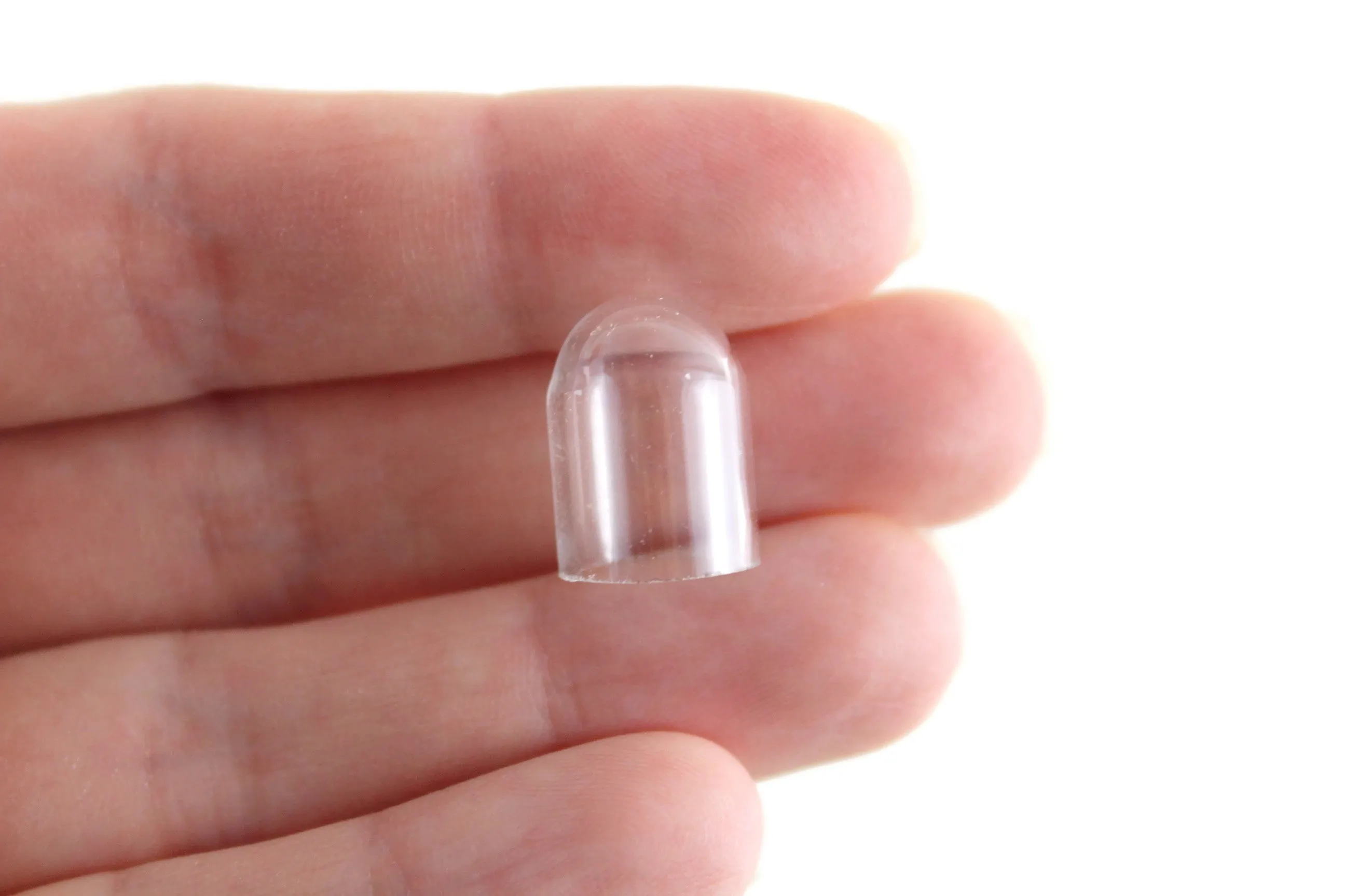 Vintage 1:12 Miniature Dollhouse Clear Glass Cloche Dome