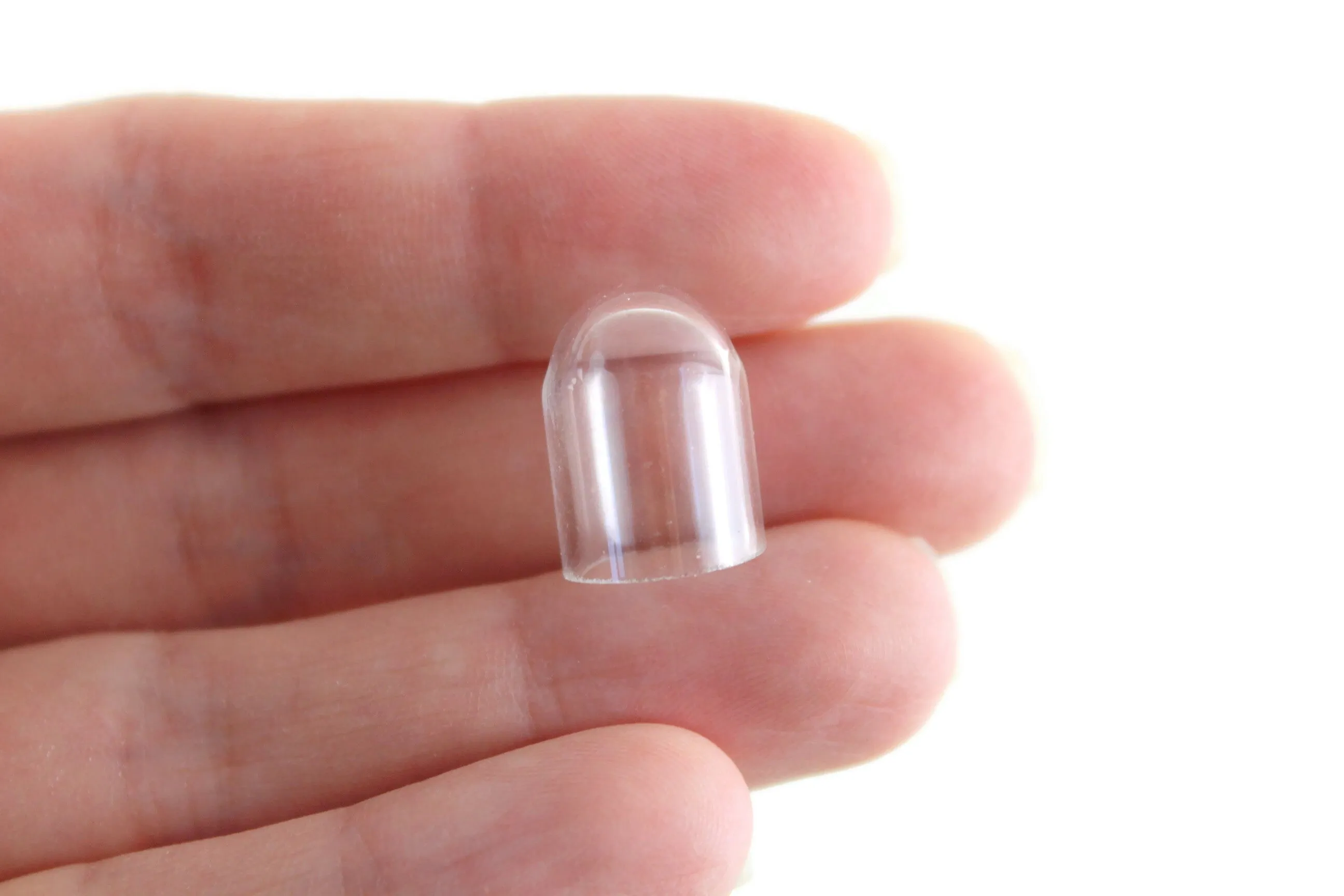 Vintage 1:12 Miniature Dollhouse Clear Glass Cloche Dome