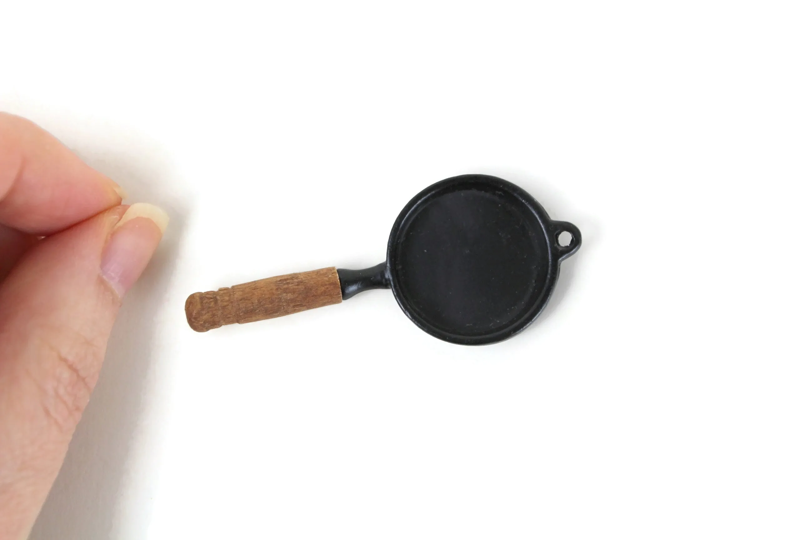 Vintage 1:12 Miniature Dollhouse Frying Pan