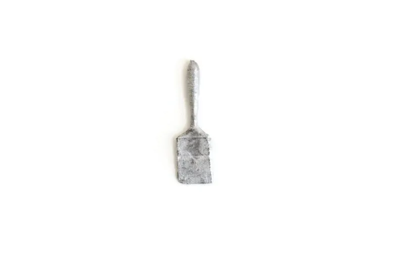 Vintage 1:12 Miniature Dollhouse Silver Metal Paintbrush