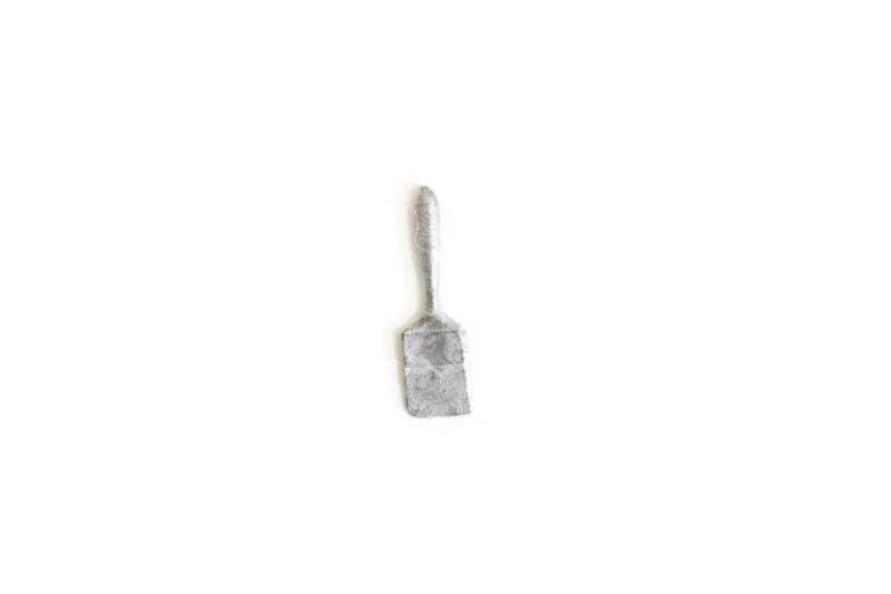Vintage 1:12 Miniature Dollhouse Silver Metal Paintbrush