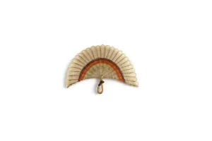 Vintage 1:12 Miniature Dollhouse Wicker Rattan Fan Wall Hanging