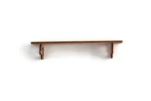 Vintage 1:12 Miniature Dollhouse Wooden Bracket Wall Shelf