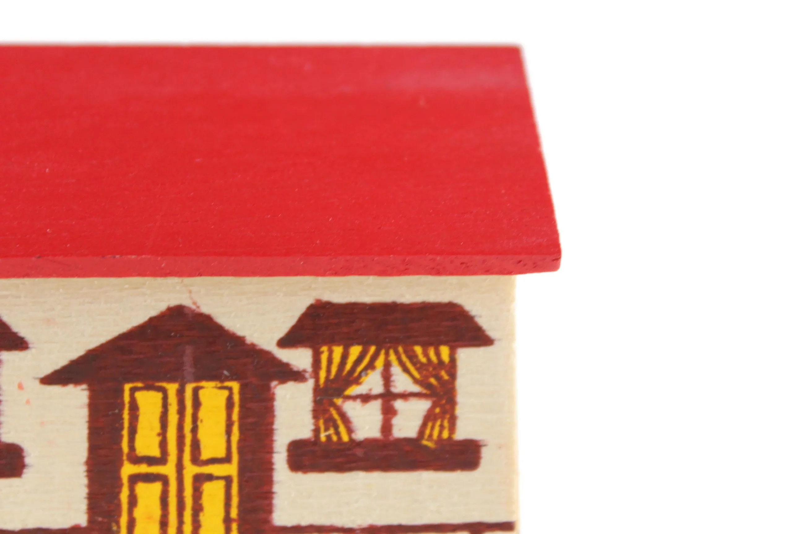 Vintage 1:12 or 1:144 Miniature Dollhouse Wooden Toy Dollhouse or Playhouse