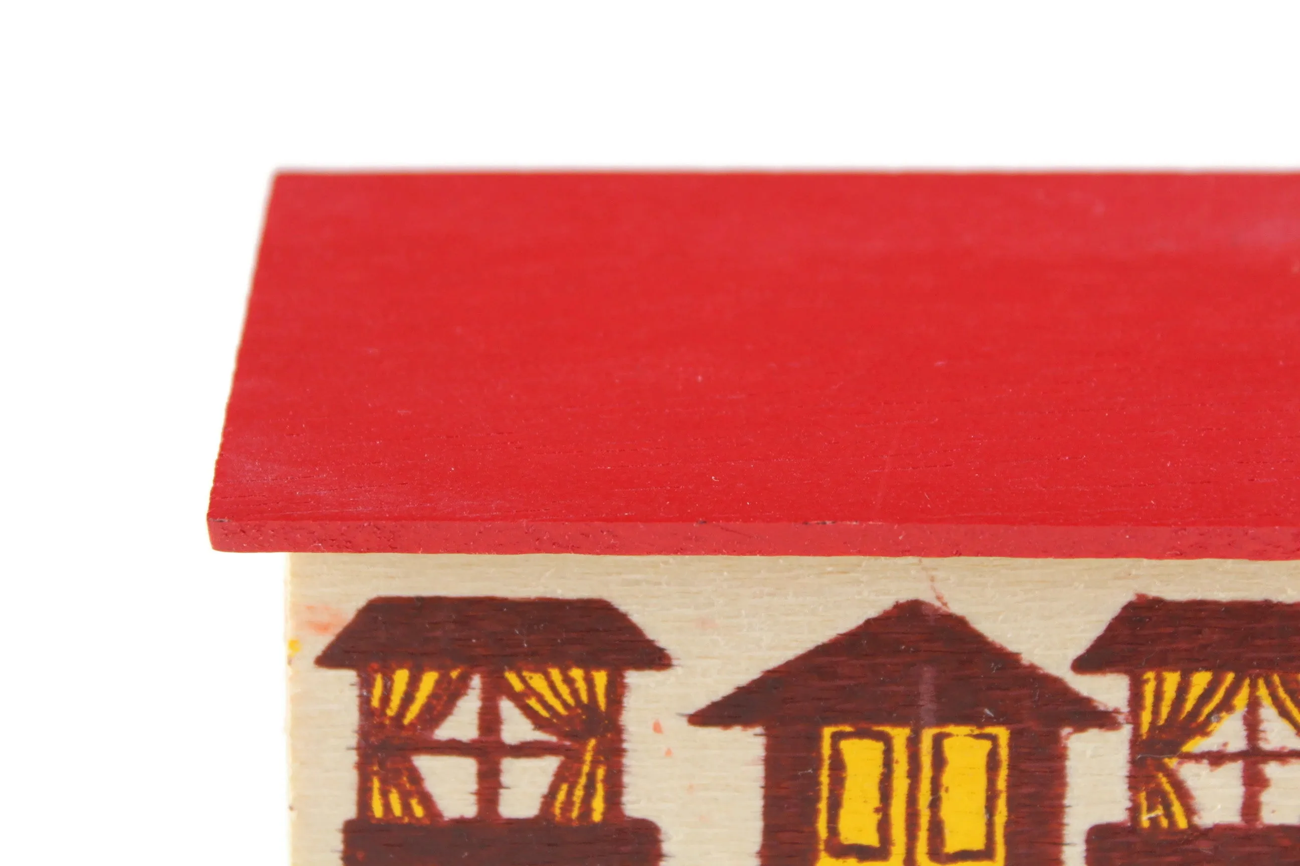 Vintage 1:12 or 1:144 Miniature Dollhouse Wooden Toy Dollhouse or Playhouse