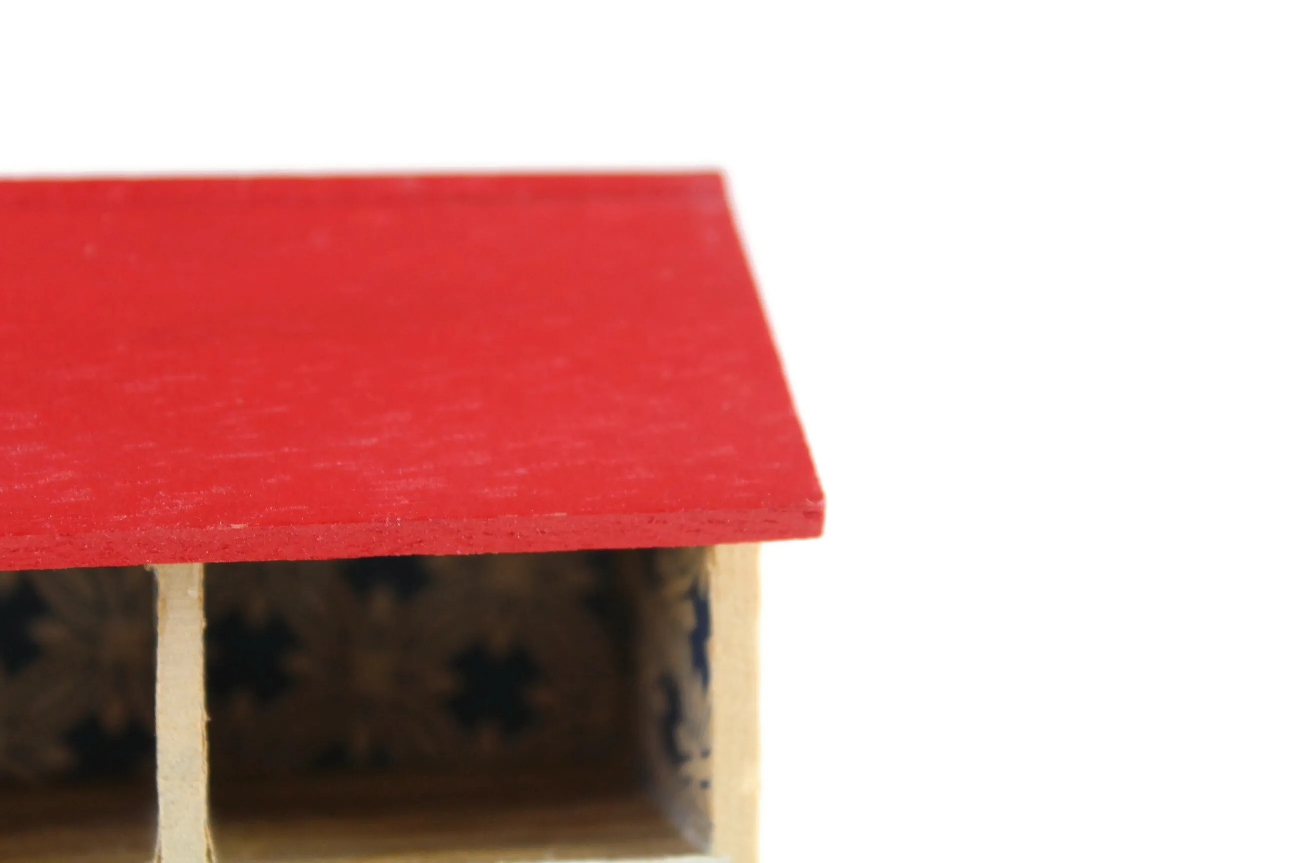 Vintage 1:12 or 1:144 Miniature Dollhouse Wooden Toy Dollhouse or Playhouse