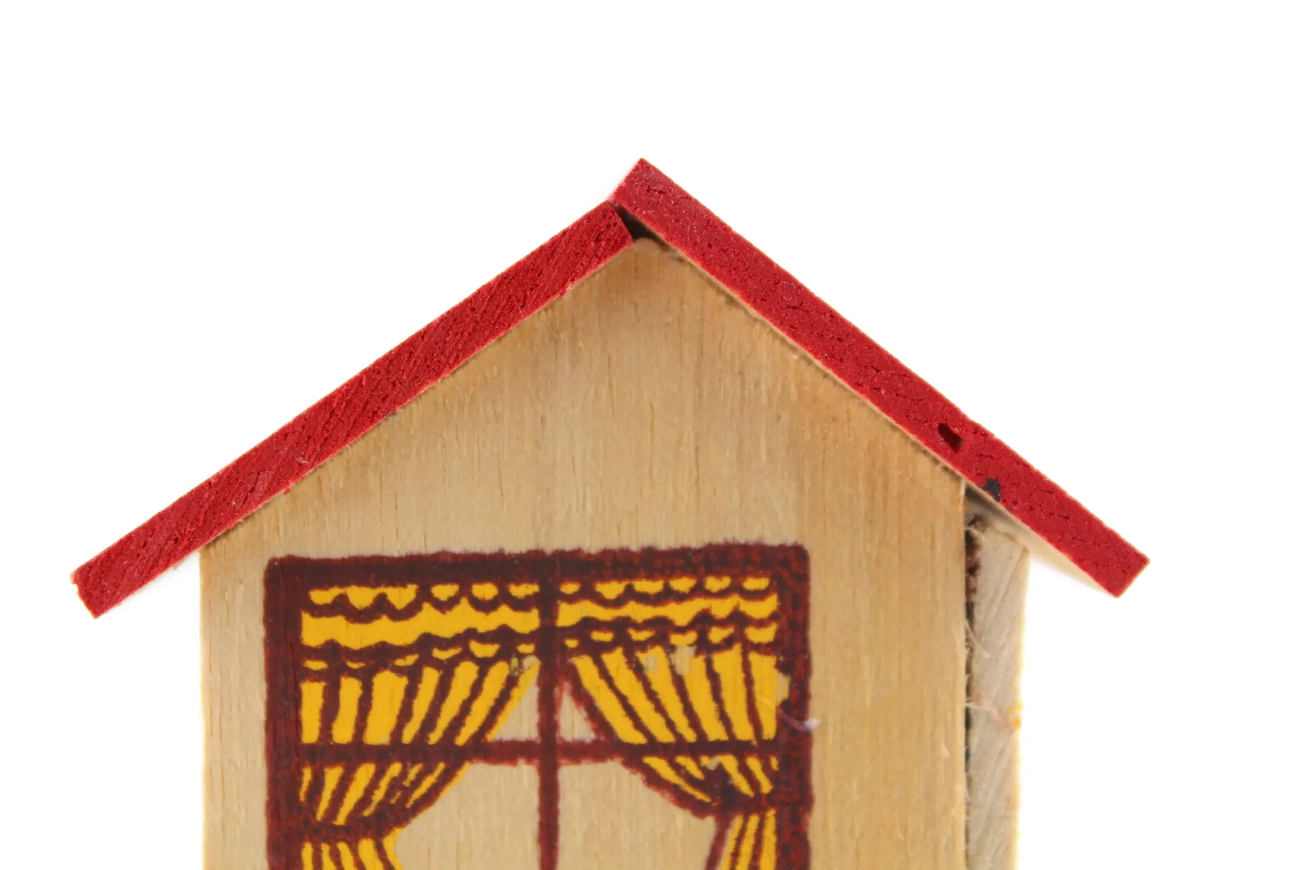 Vintage 1:12 or 1:144 Miniature Dollhouse Wooden Toy Dollhouse or Playhouse