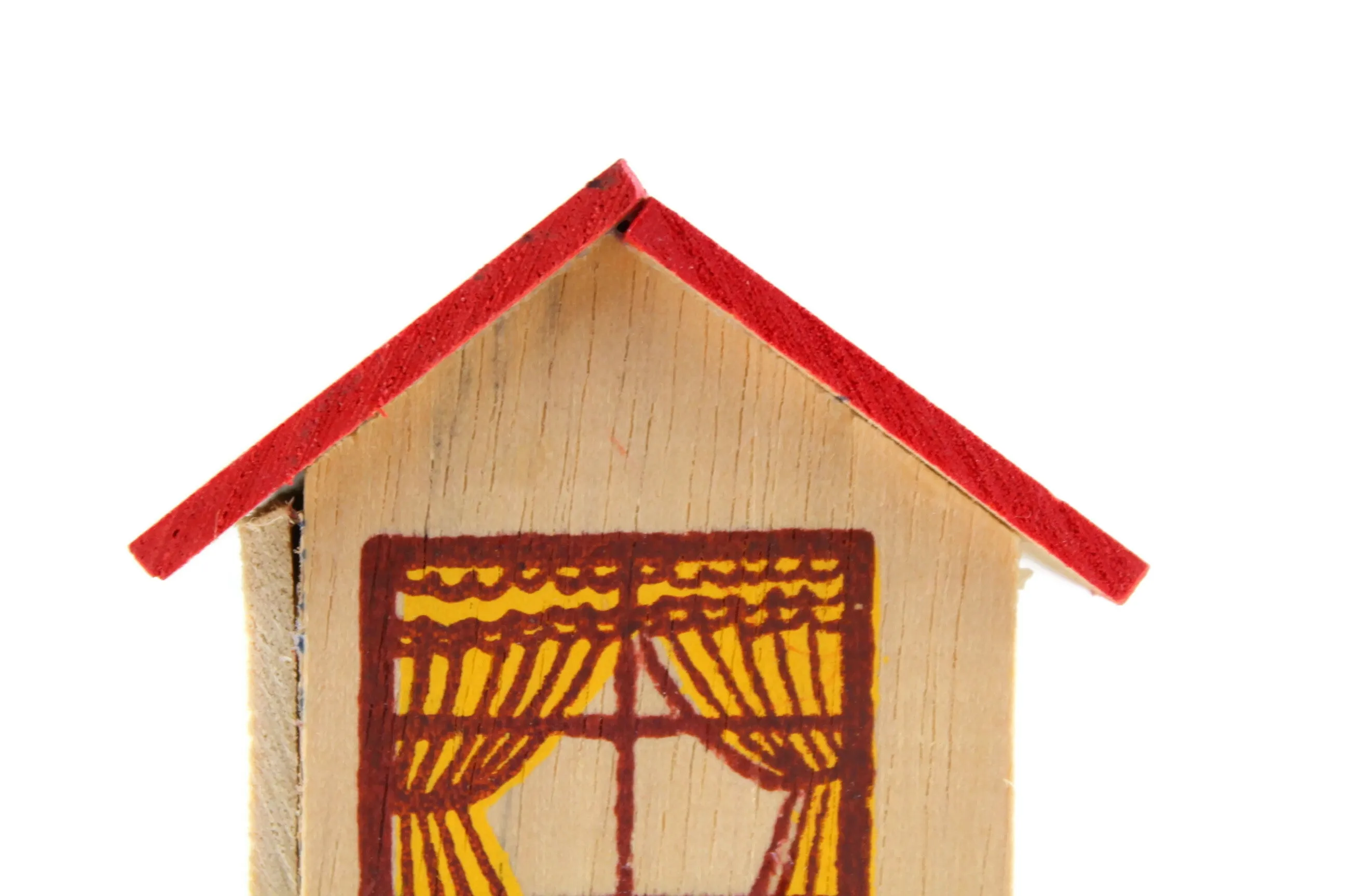 Vintage 1:12 or 1:144 Miniature Dollhouse Wooden Toy Dollhouse or Playhouse