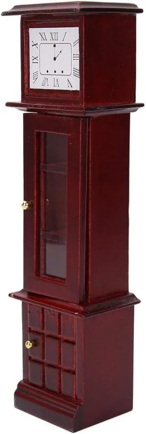 Vintage Grandfather Clock, Grandfather Clock, 1:12 NonToxic Durable Children for Living Room Decoration Kids Dolls House Decoration