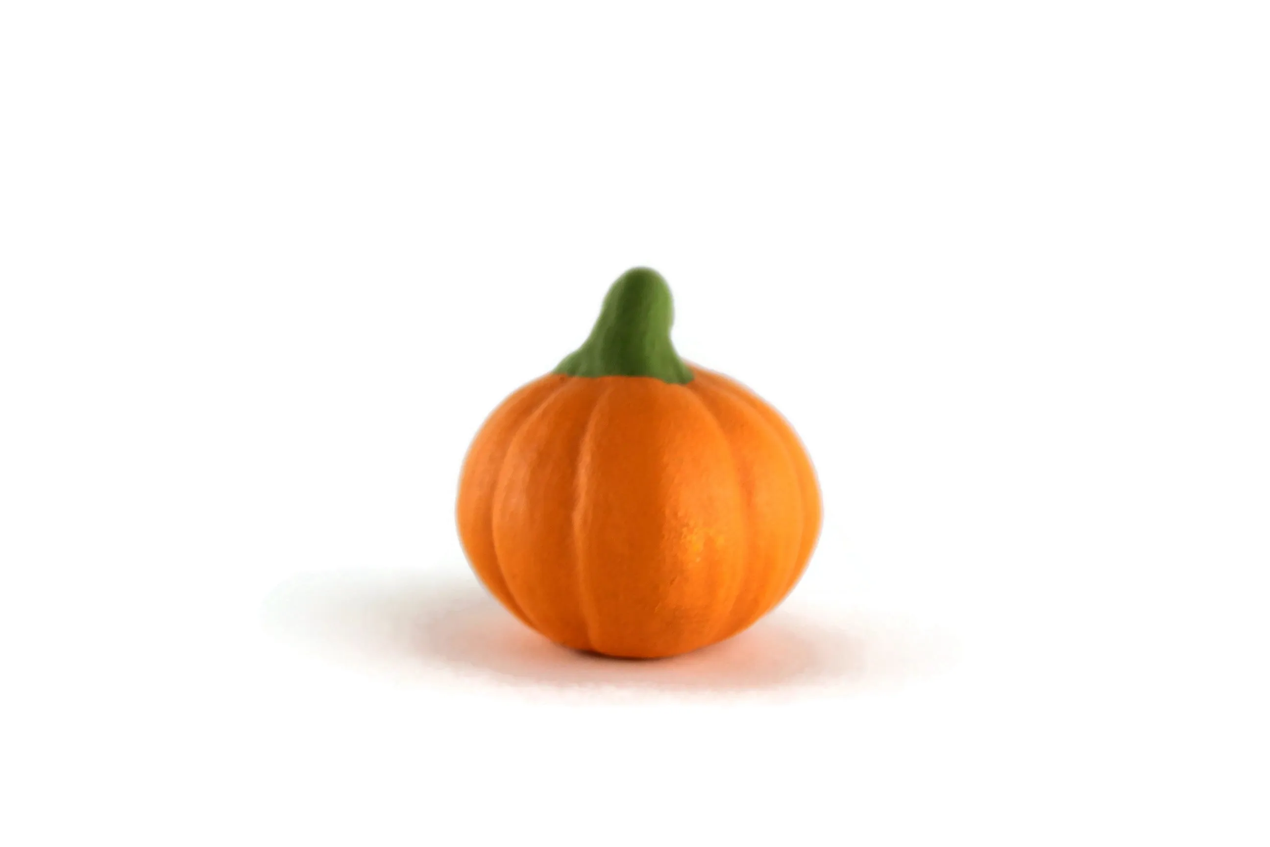 Vintage Miniature Ceramic Pumpkin Figurine