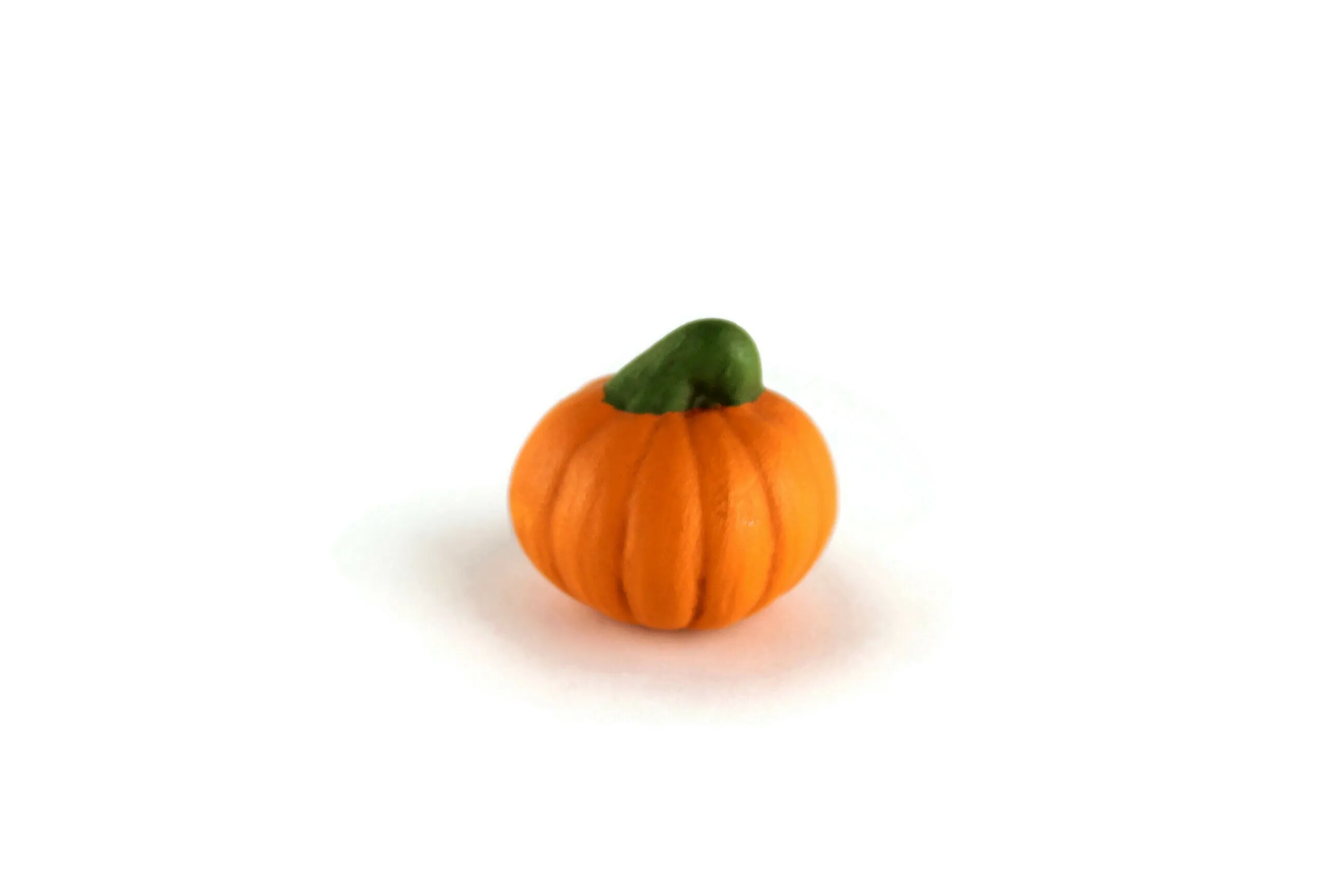 Vintage Miniature Ceramic Pumpkin Figurine