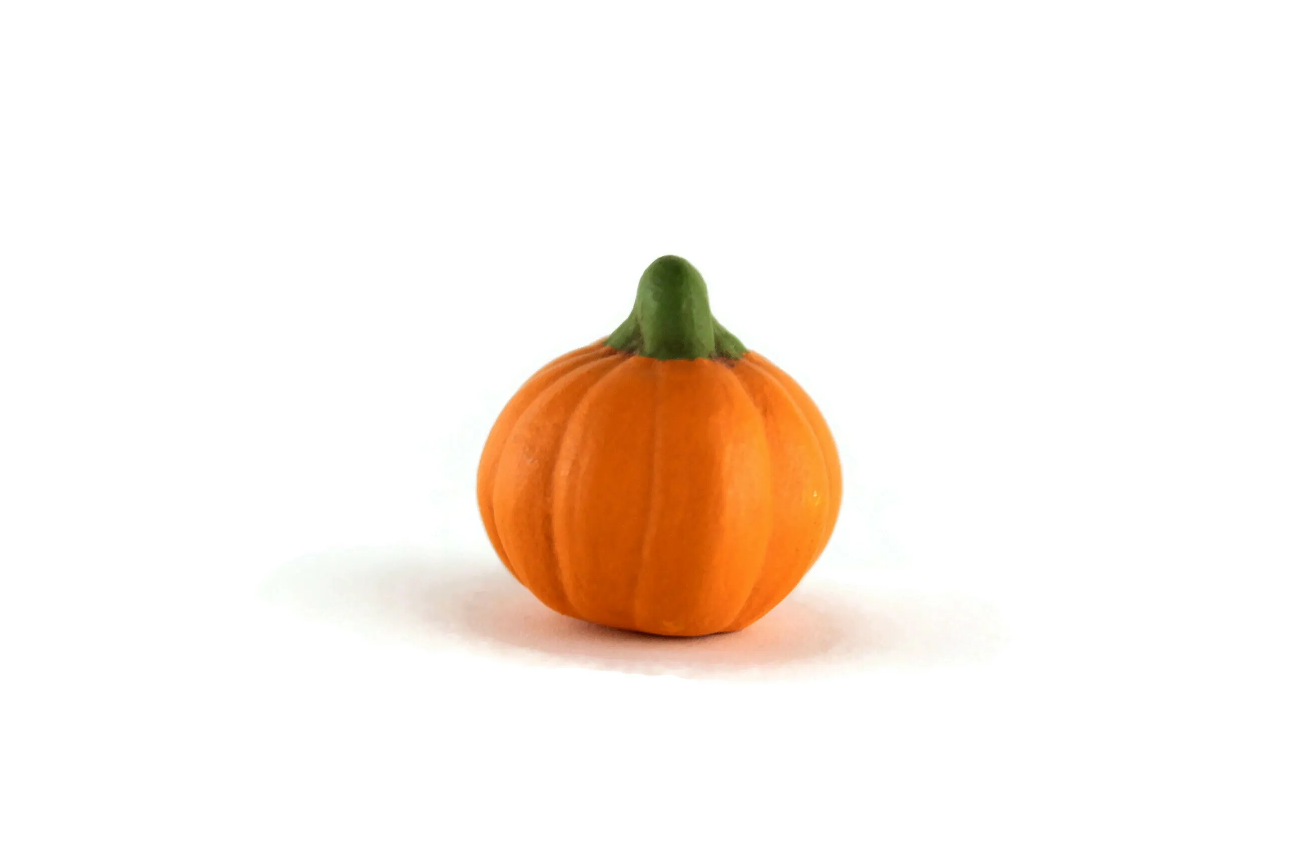 Vintage Miniature Ceramic Pumpkin Figurine