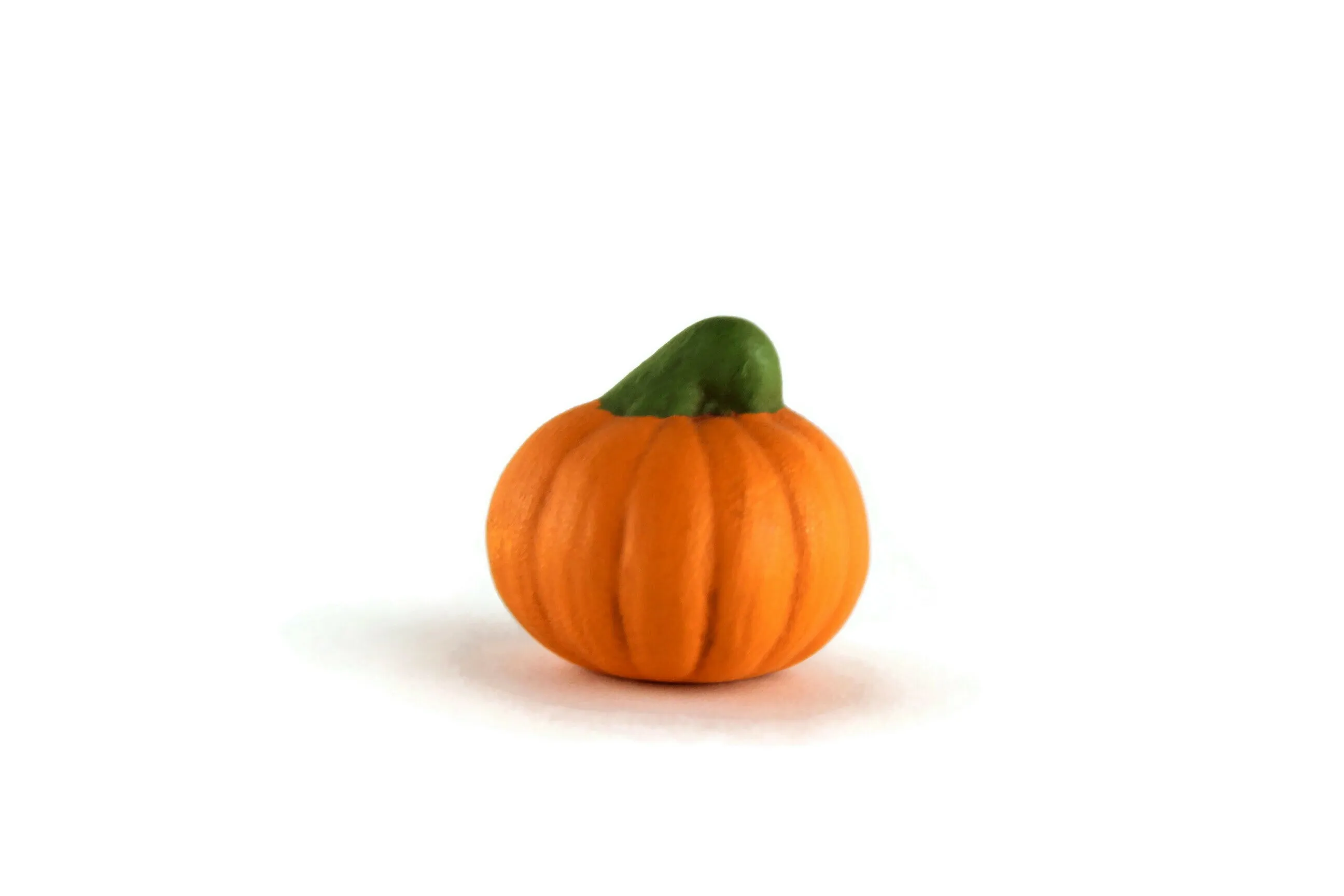 Vintage Miniature Ceramic Pumpkin Figurine